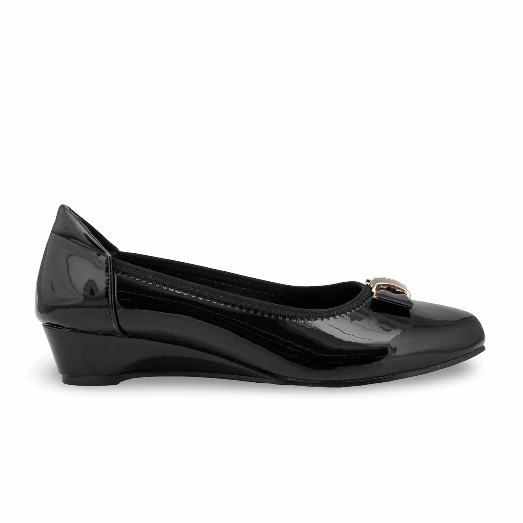 Black Court Shoes For Women WN7555 - Image 3