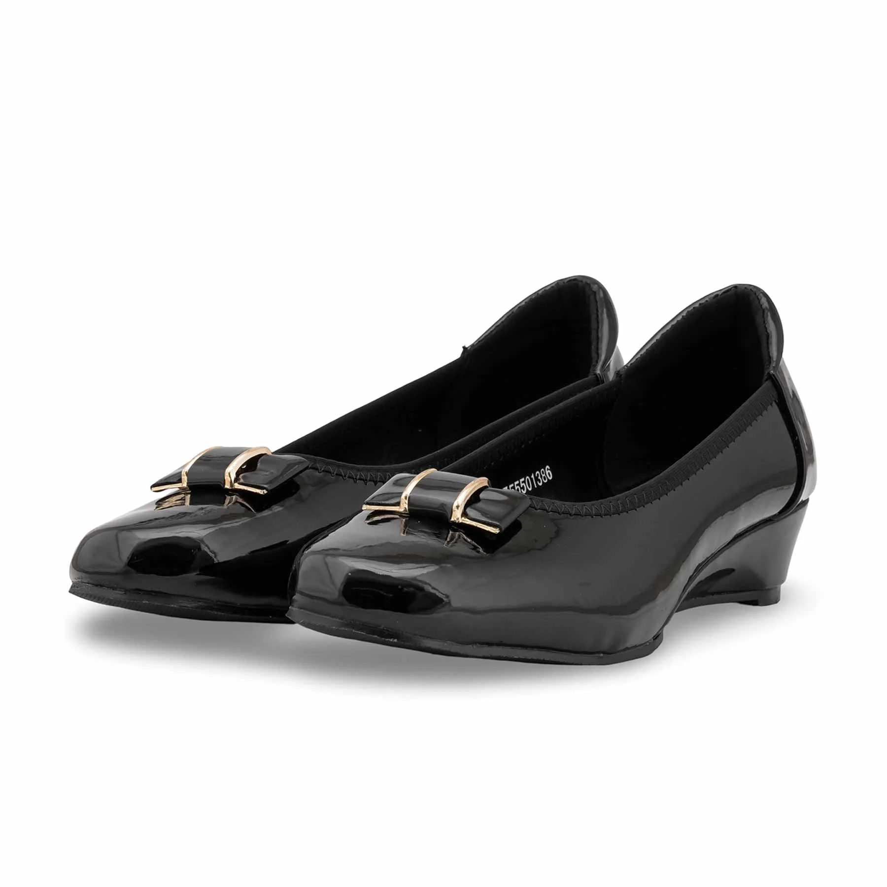 Black Court Shoes For Women WN7555 - Image 4