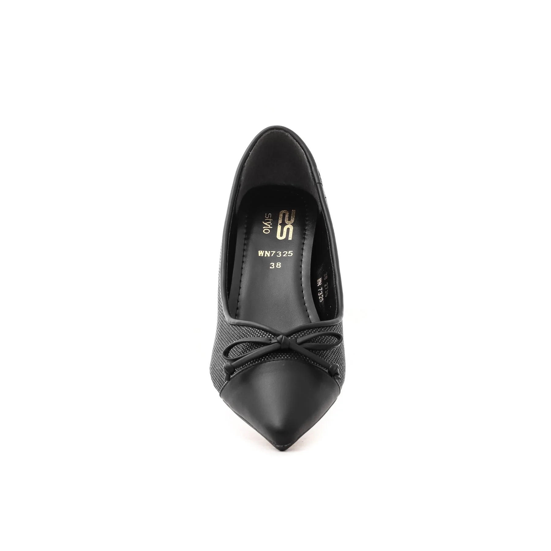 Black Court Shoes for Women WN7325 - Image 3