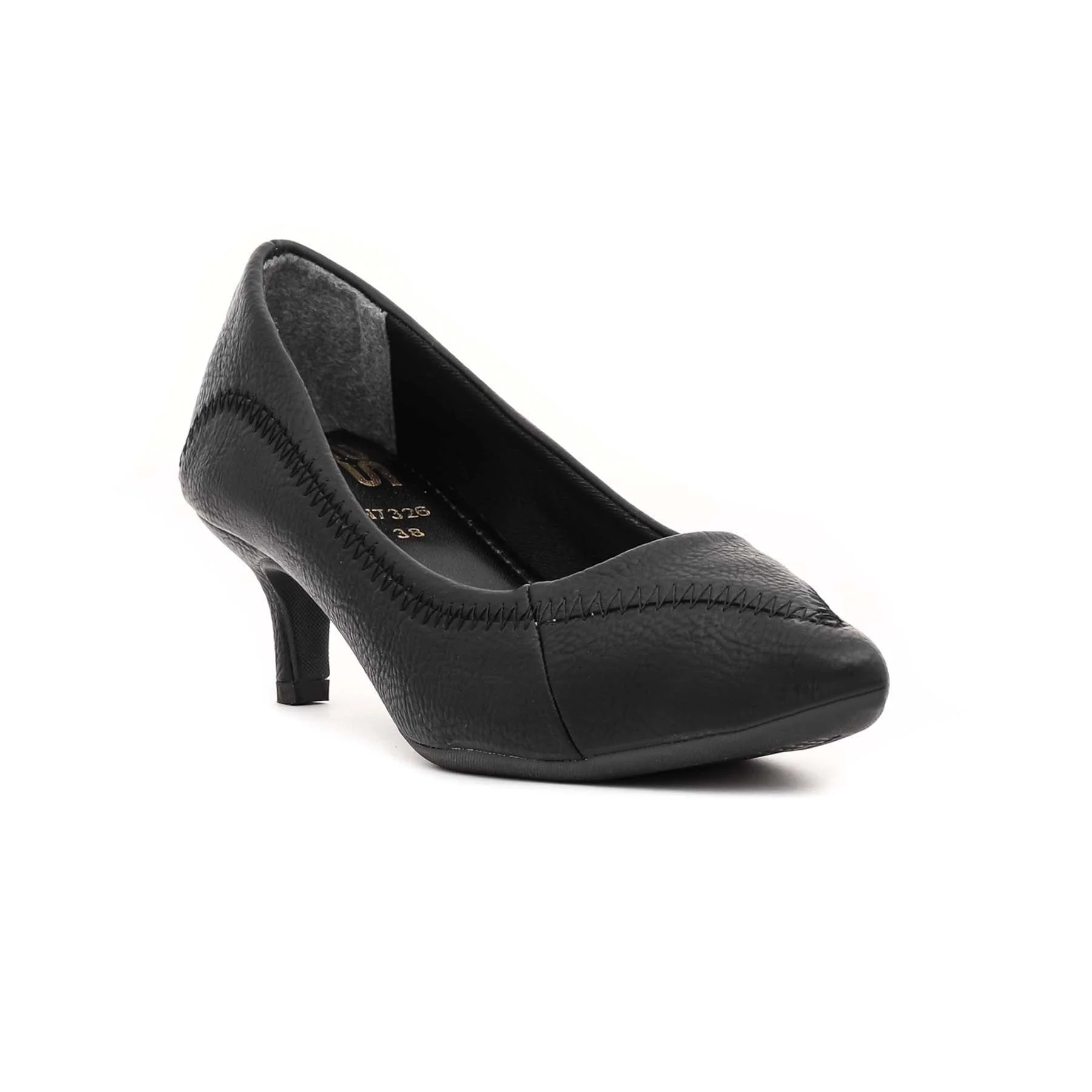 Black Court Shoes WN7326 - Image 2