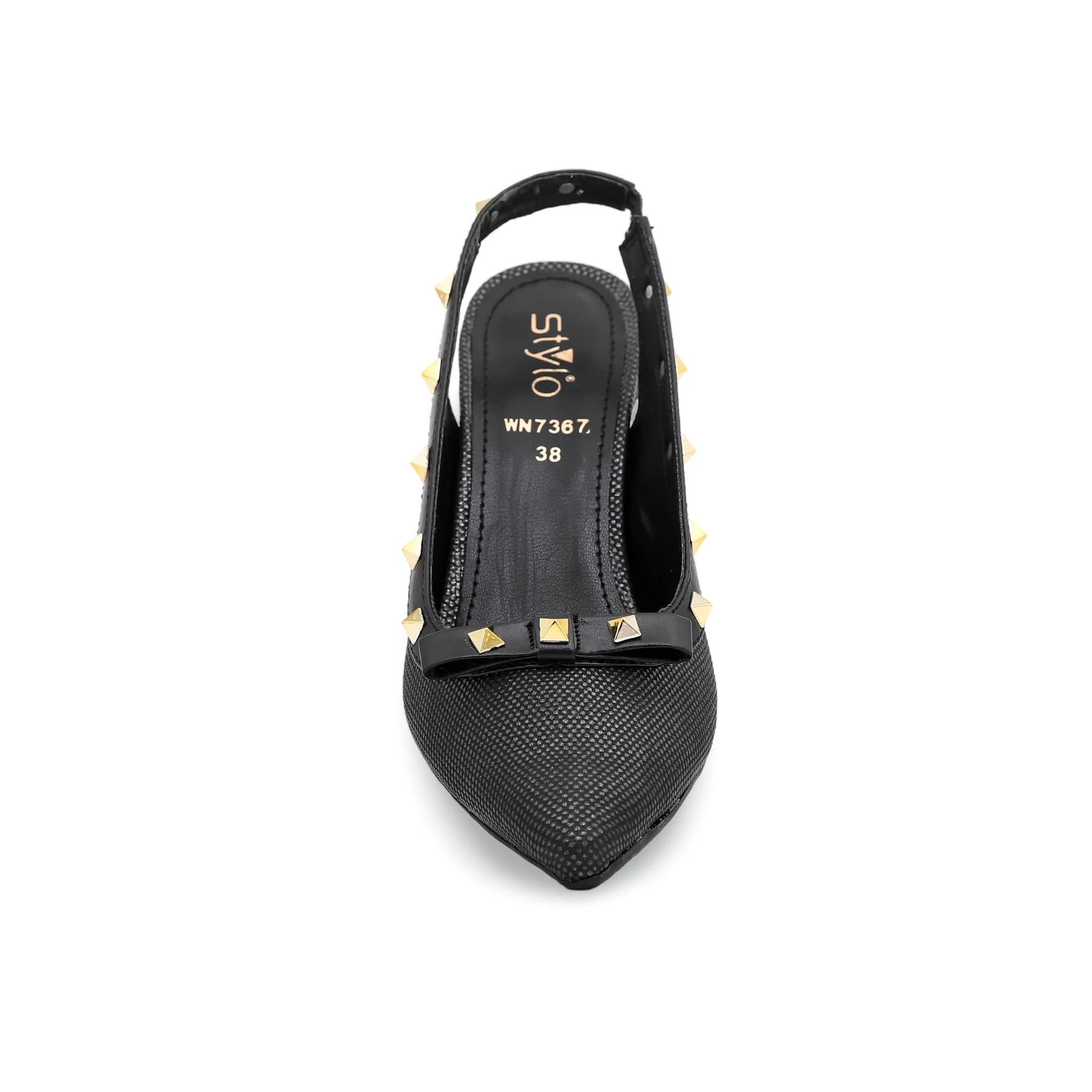 Black Court Shoes WN7367 - Image 3
