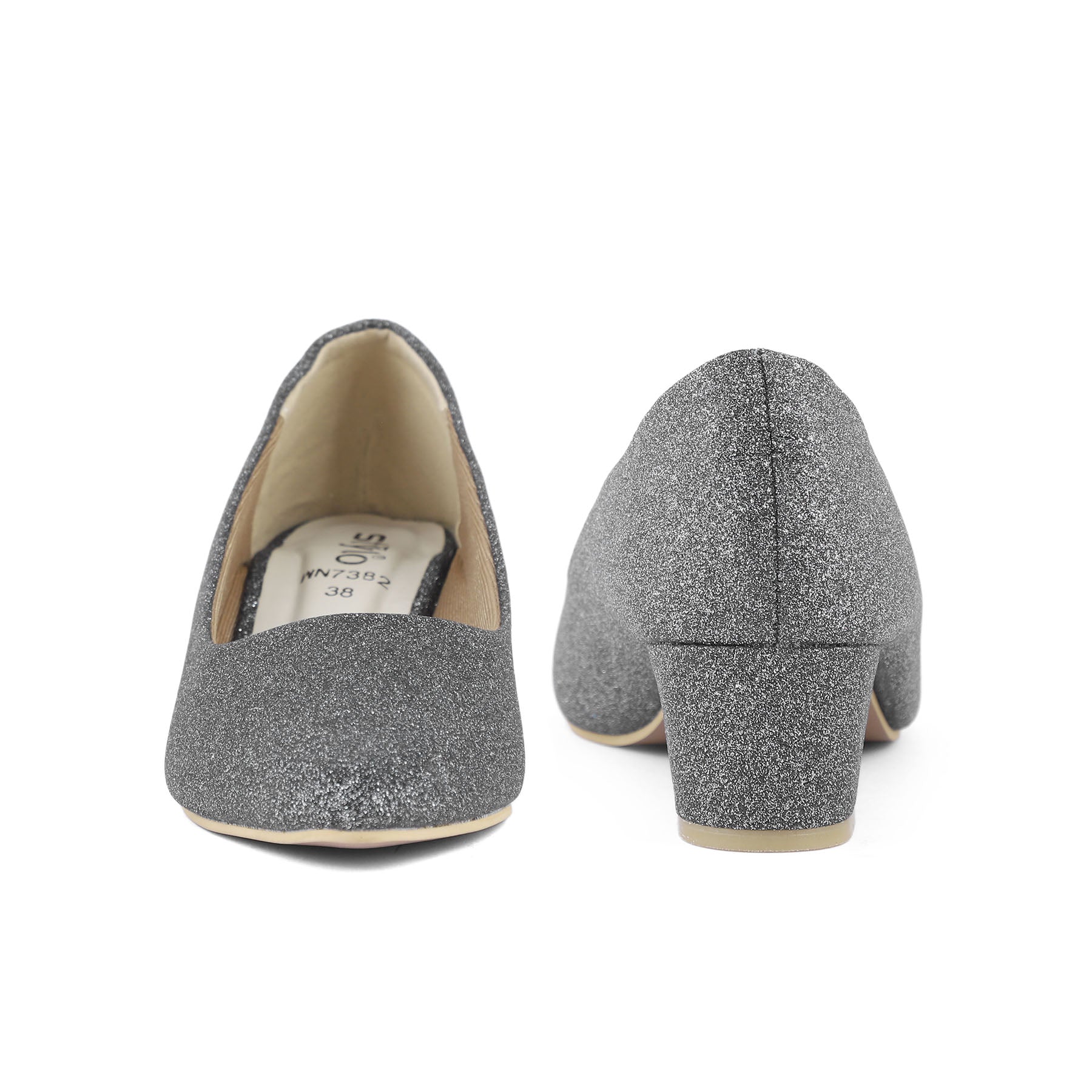 Black Court Shoes WN7382 - Image 3