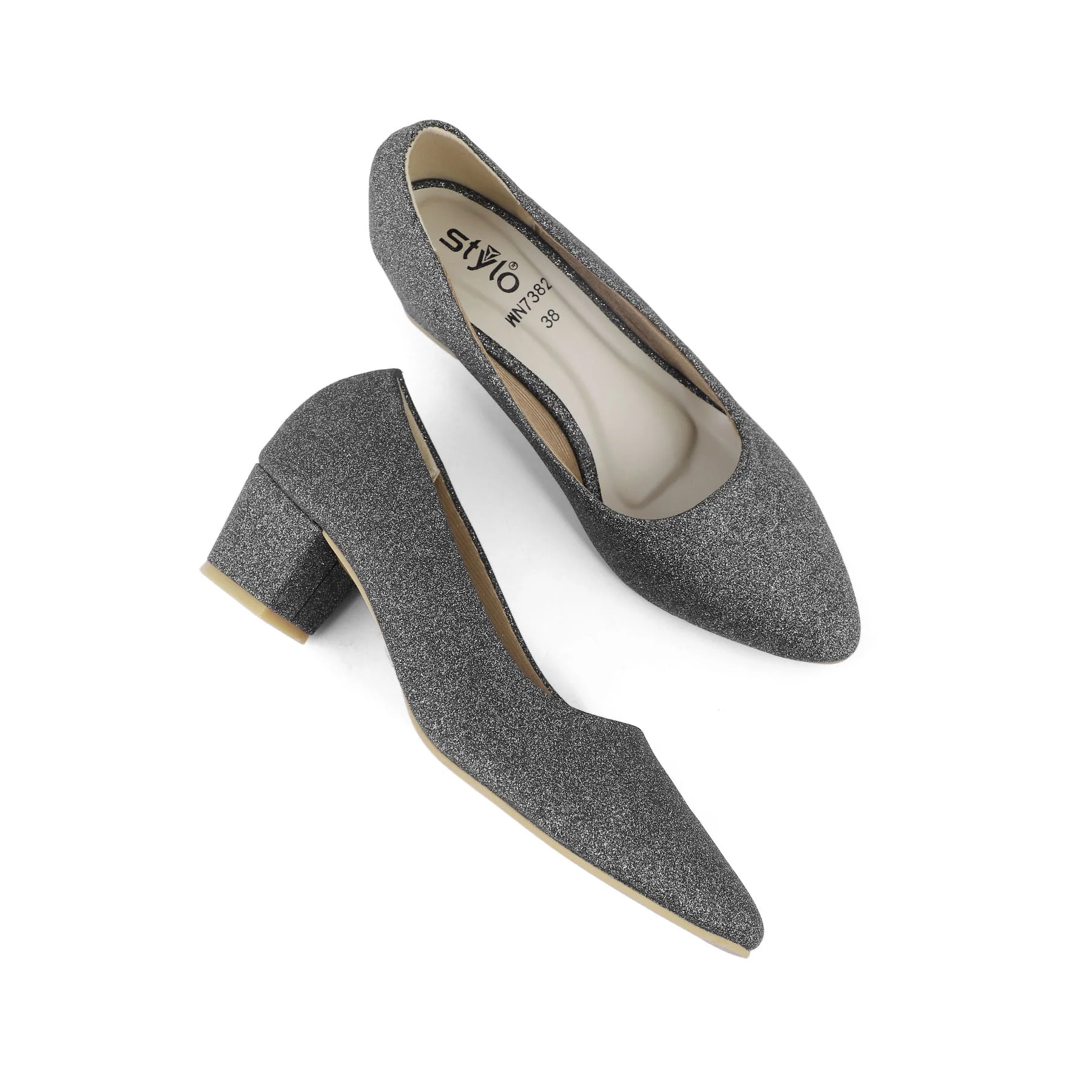 Black Court Shoes WN7382 - Image 4
