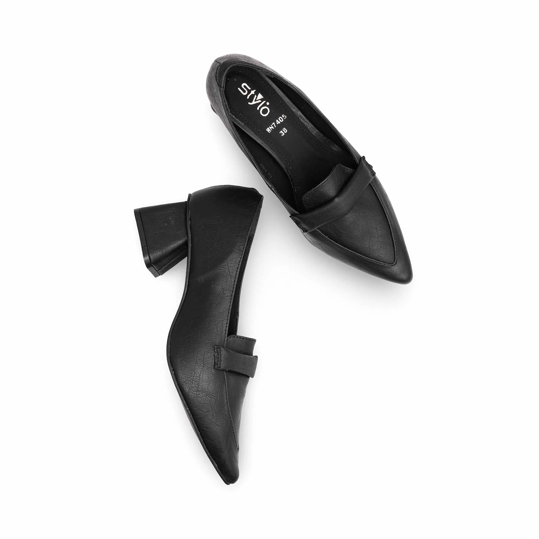Black Court Shoes WN7405 - Image 4