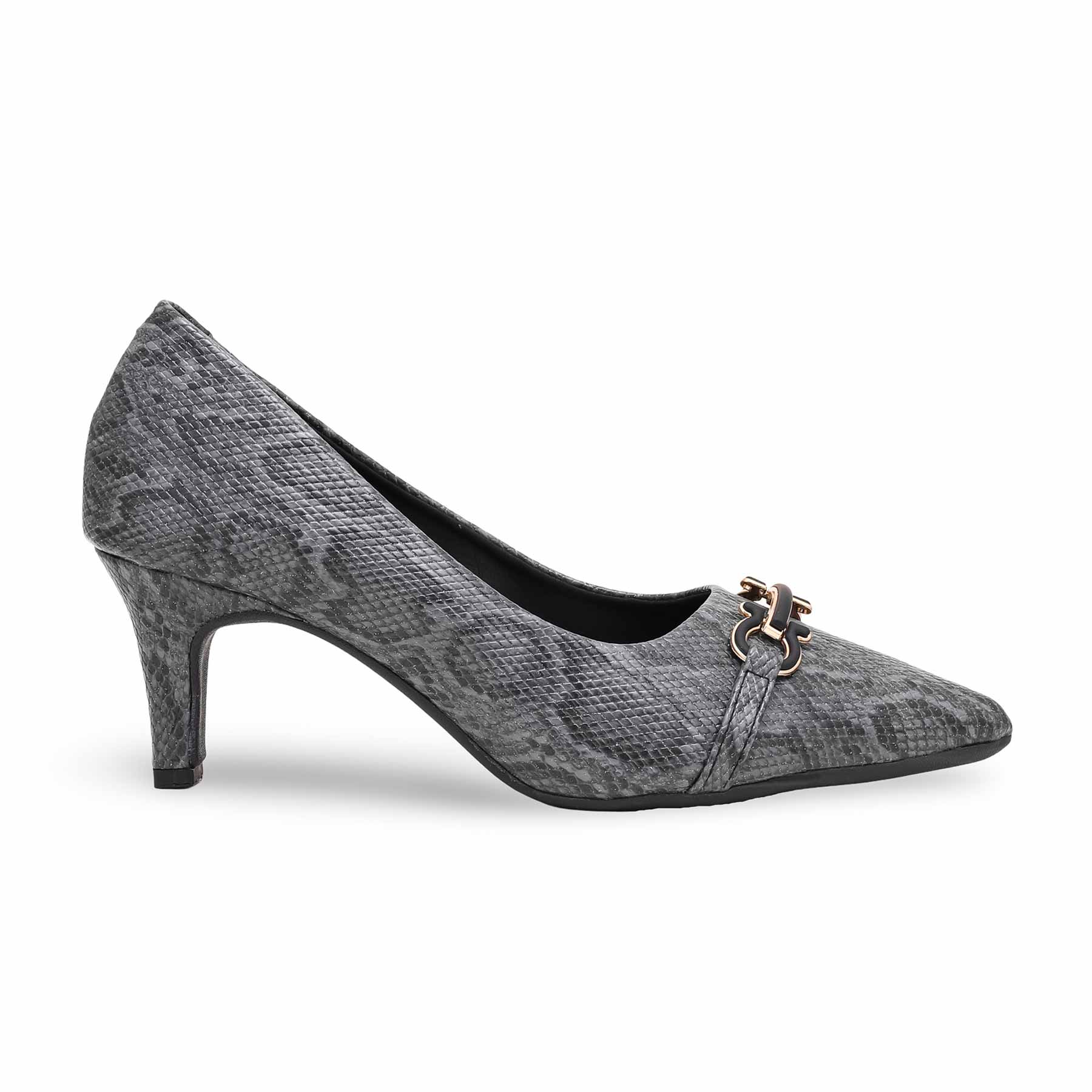 Black Court Shoes WN7435 - Image 2