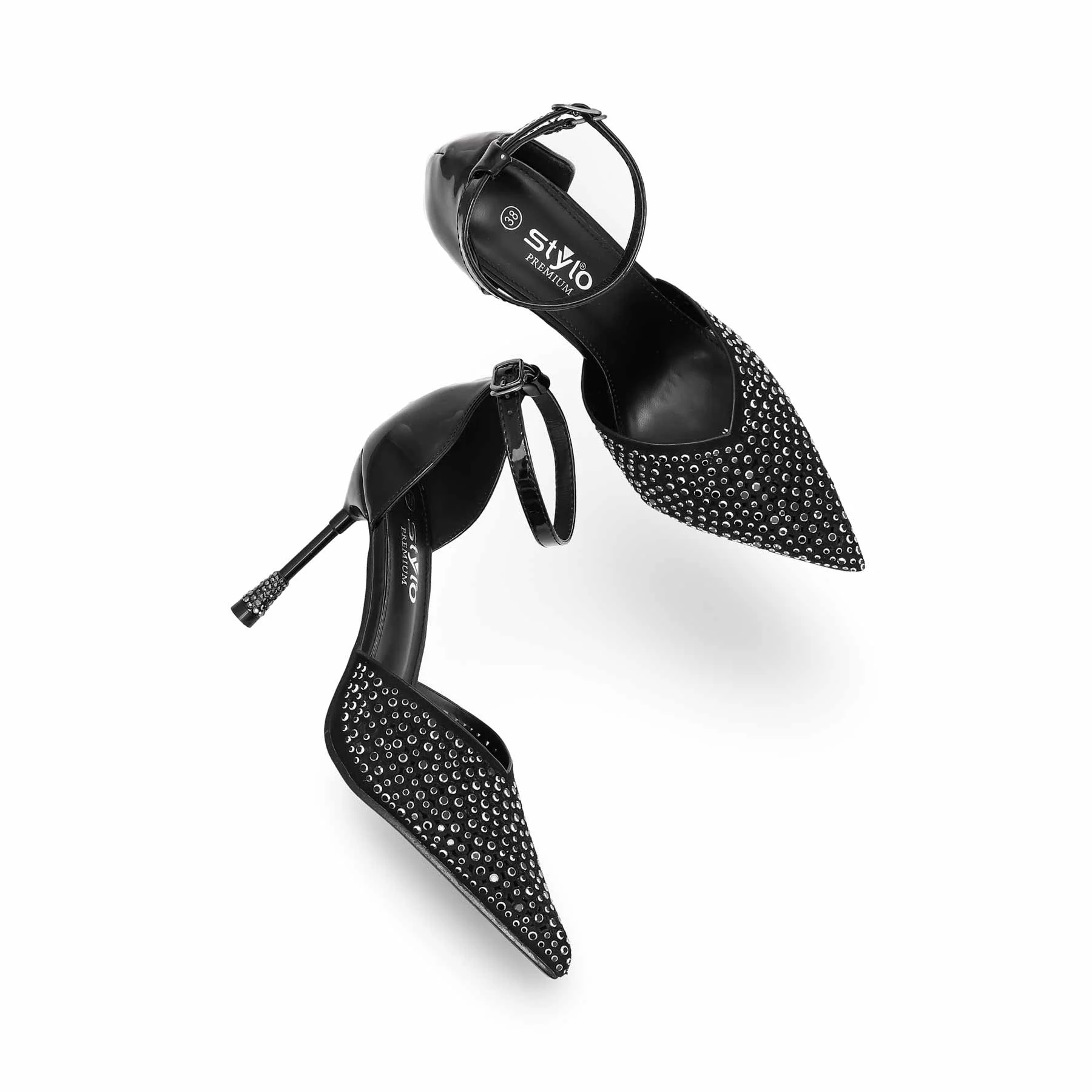 Black Court Shoes WN7444 - Image 5
