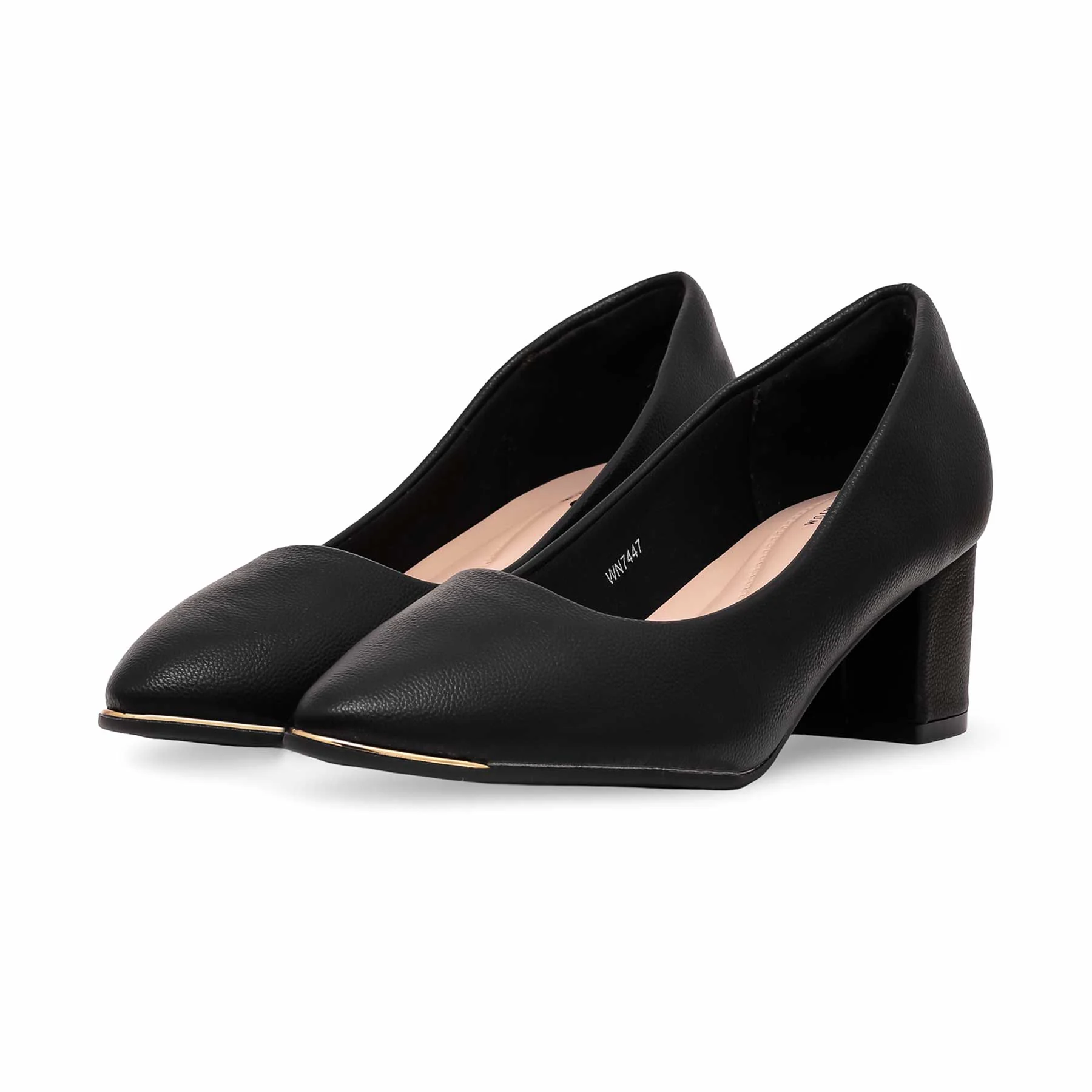 Black Court Shoes WN7447 - Image 2