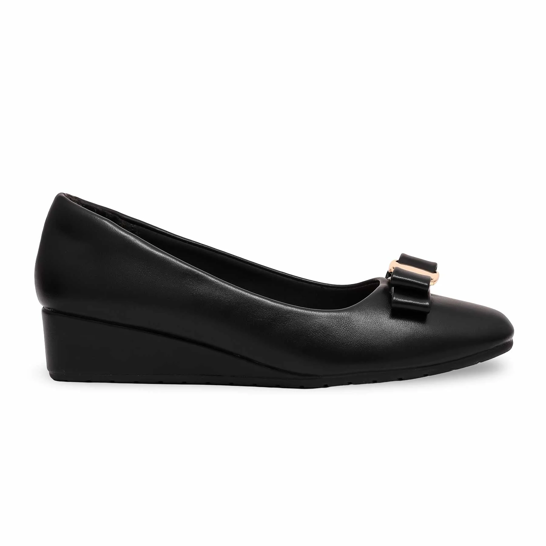 Black Court Shoes WN7449 - Image 2
