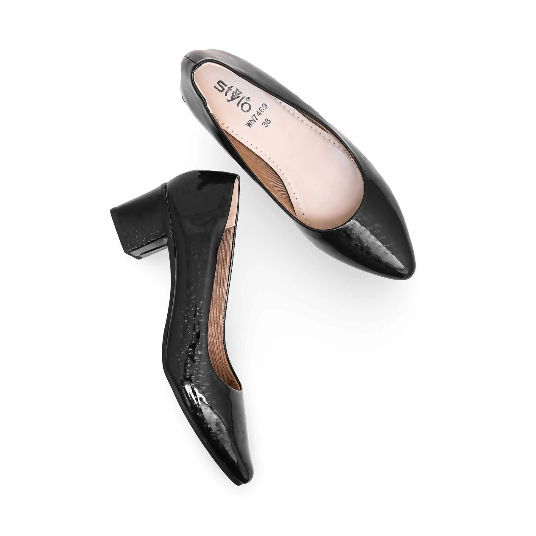 Black Court Shoes WN7469 - Image 4