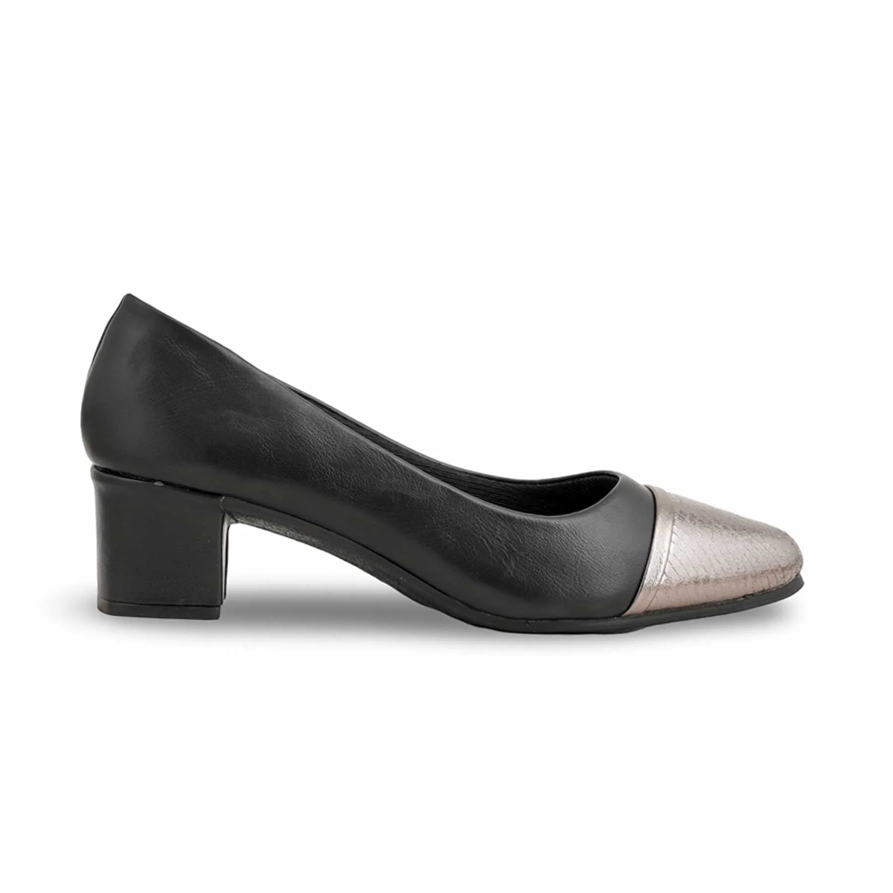 Black Court Shoes WN7478 - Image 2