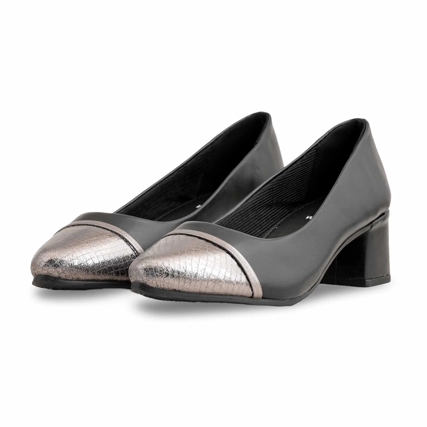 Black Court Shoes WN7478 - Image 3