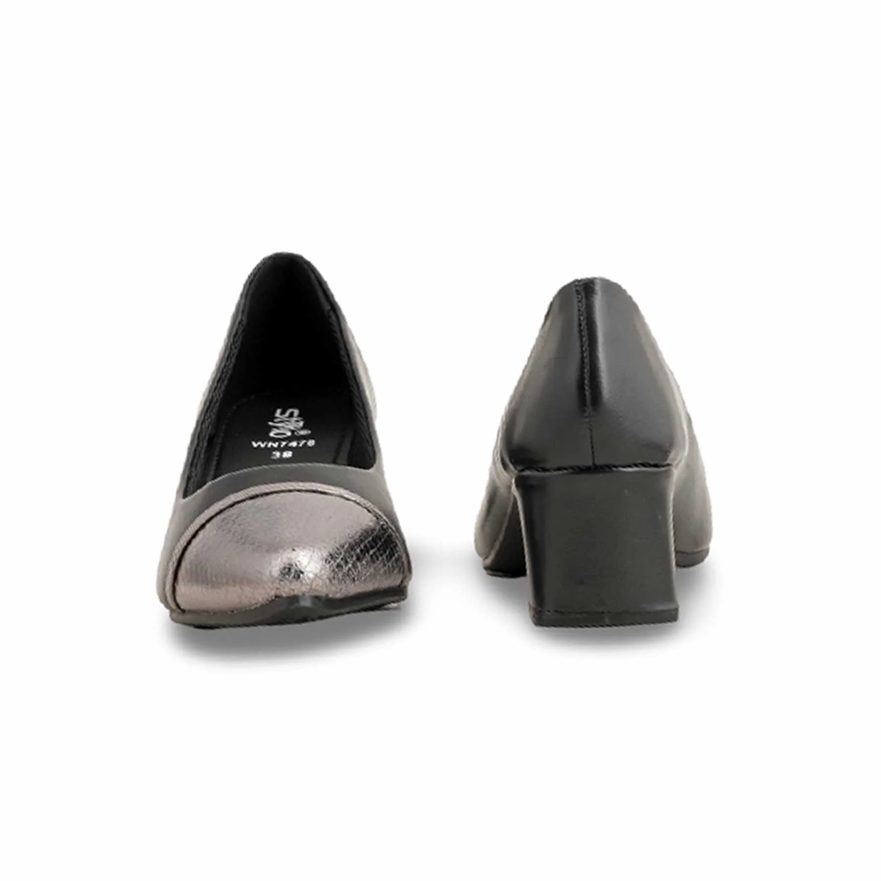 Black Court Shoes WN7478 - Image 4