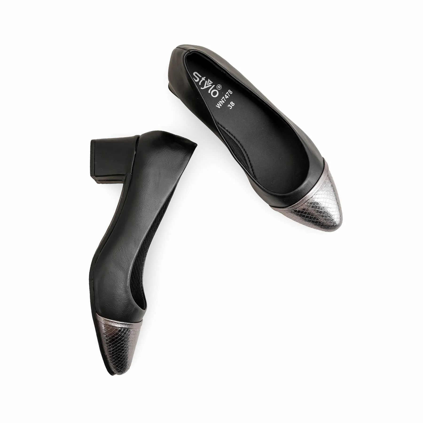 Black Court Shoes WN7478 - Image 5