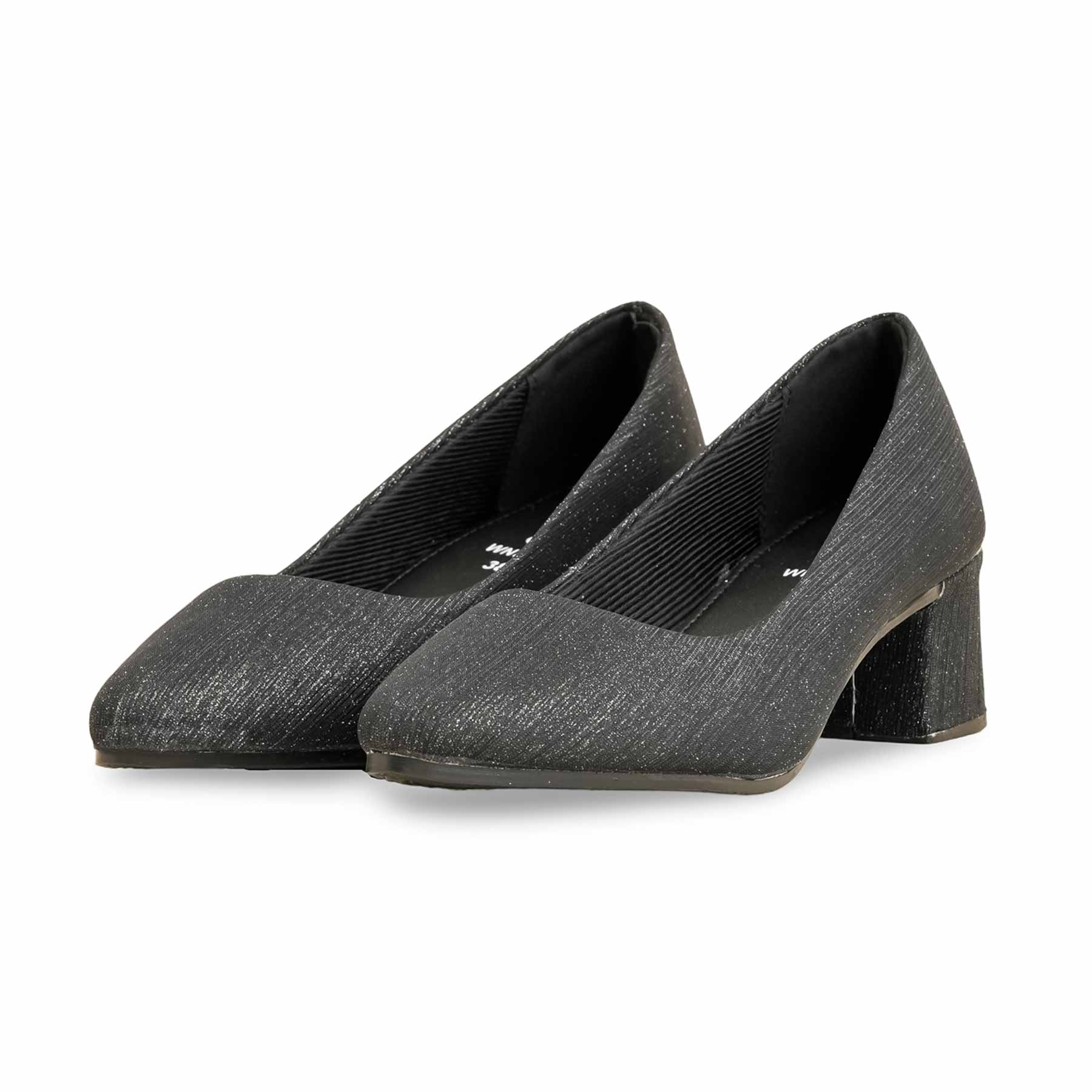 Black Court Shoes WN7480 - Image 2