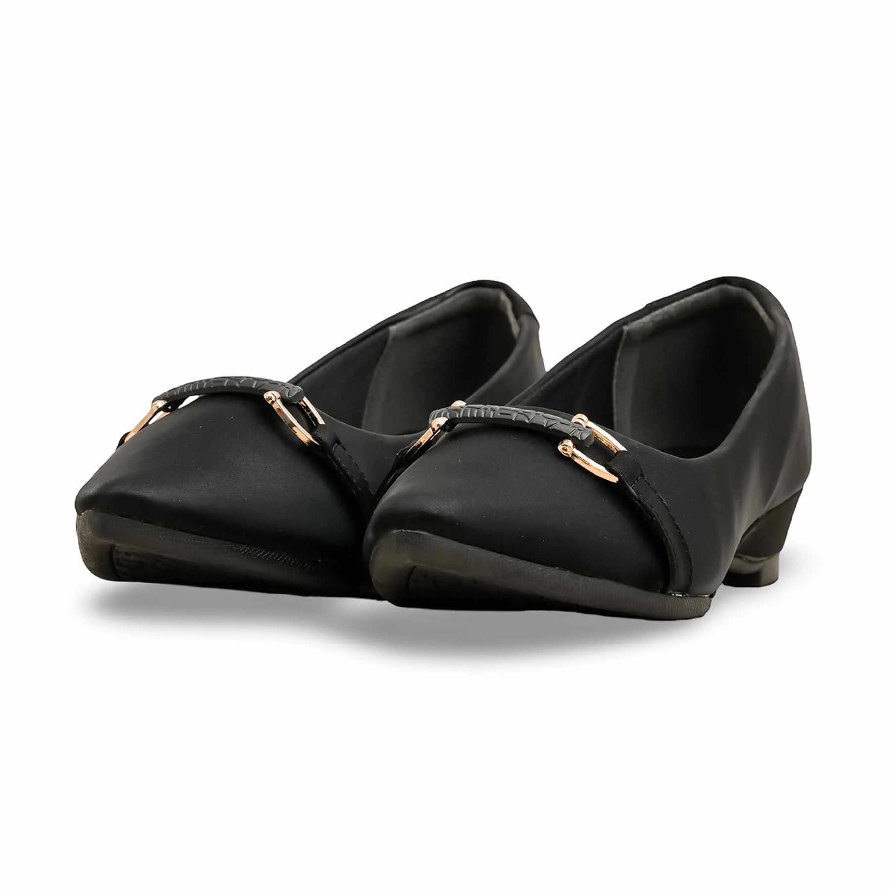 Black Court Shoes WN7487 - Image 3