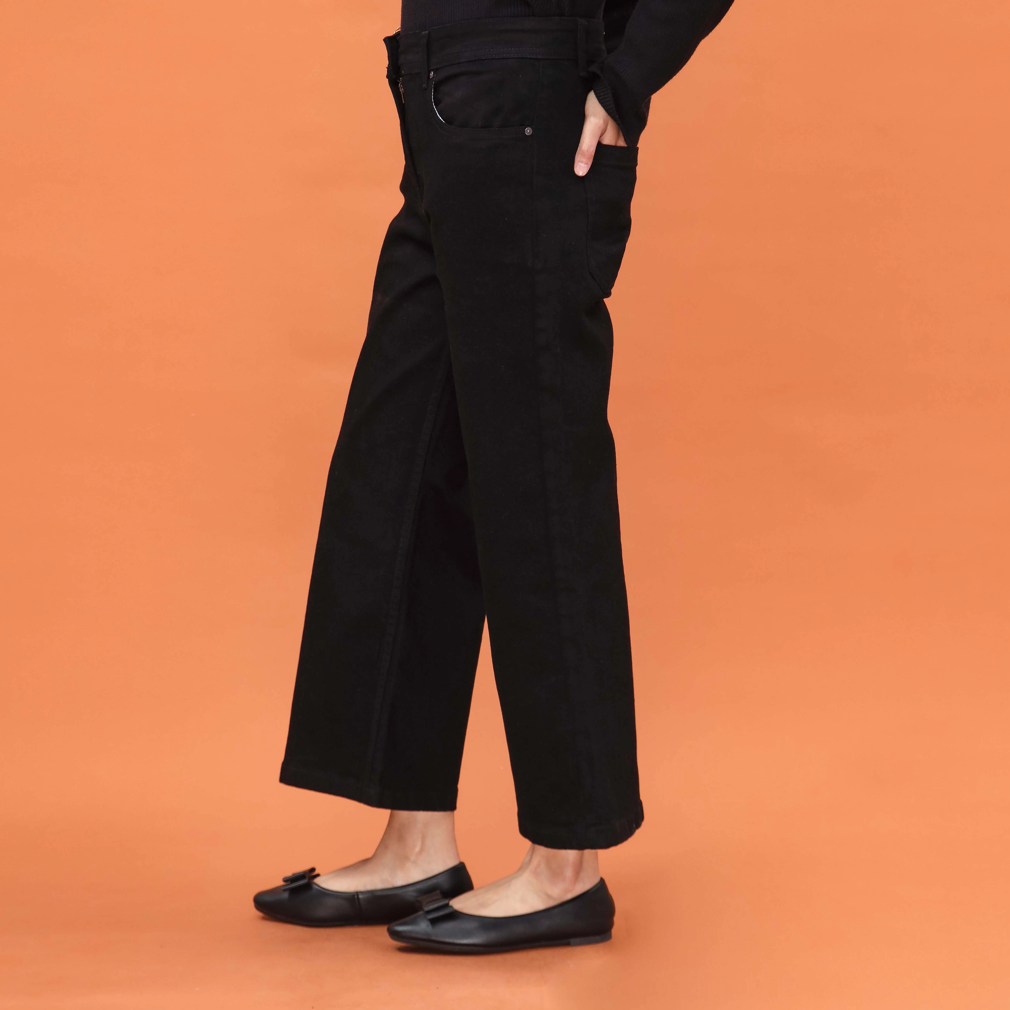 Black Denim Pant PP5004 - Image 2