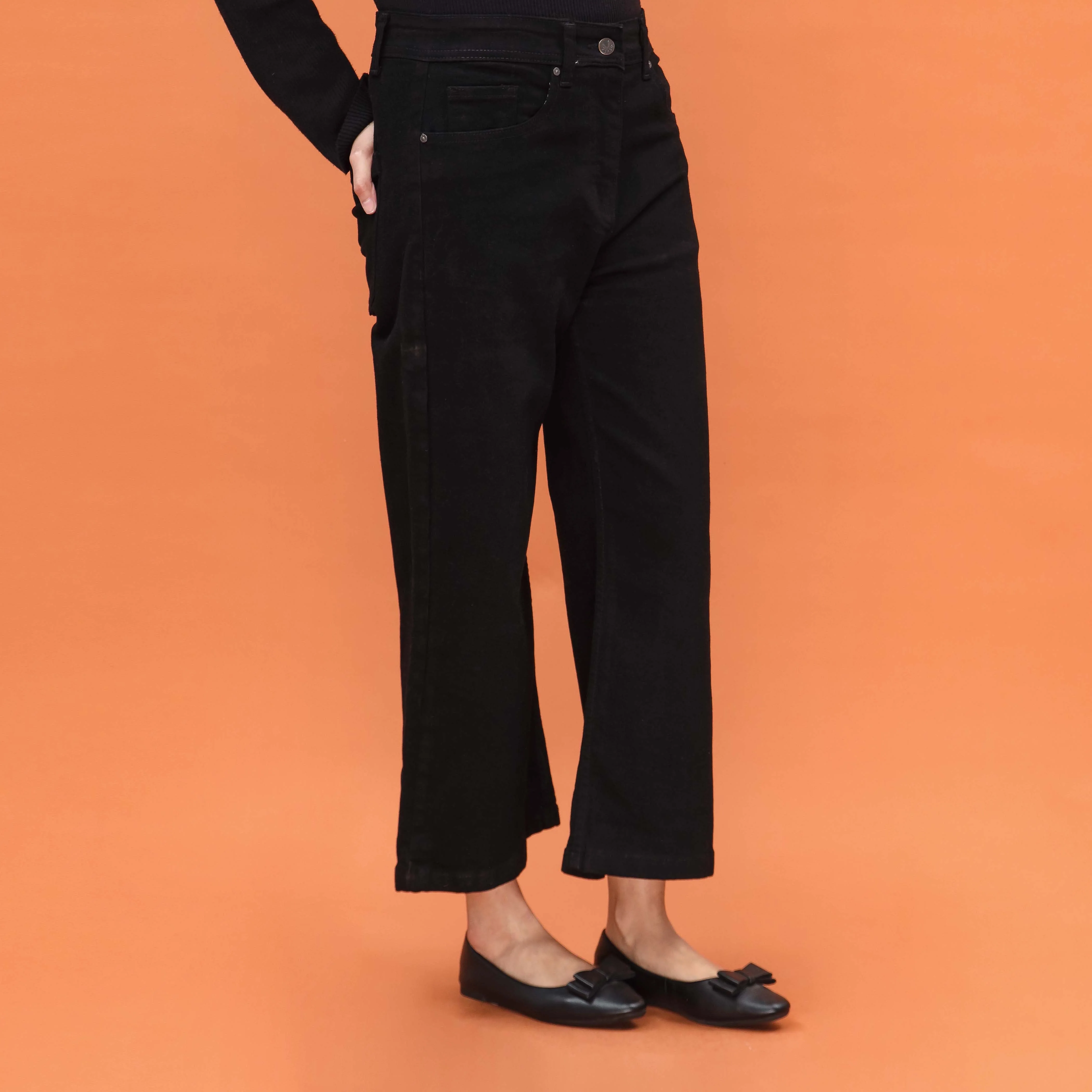 Black Denim Pant PP5004 - Image 3