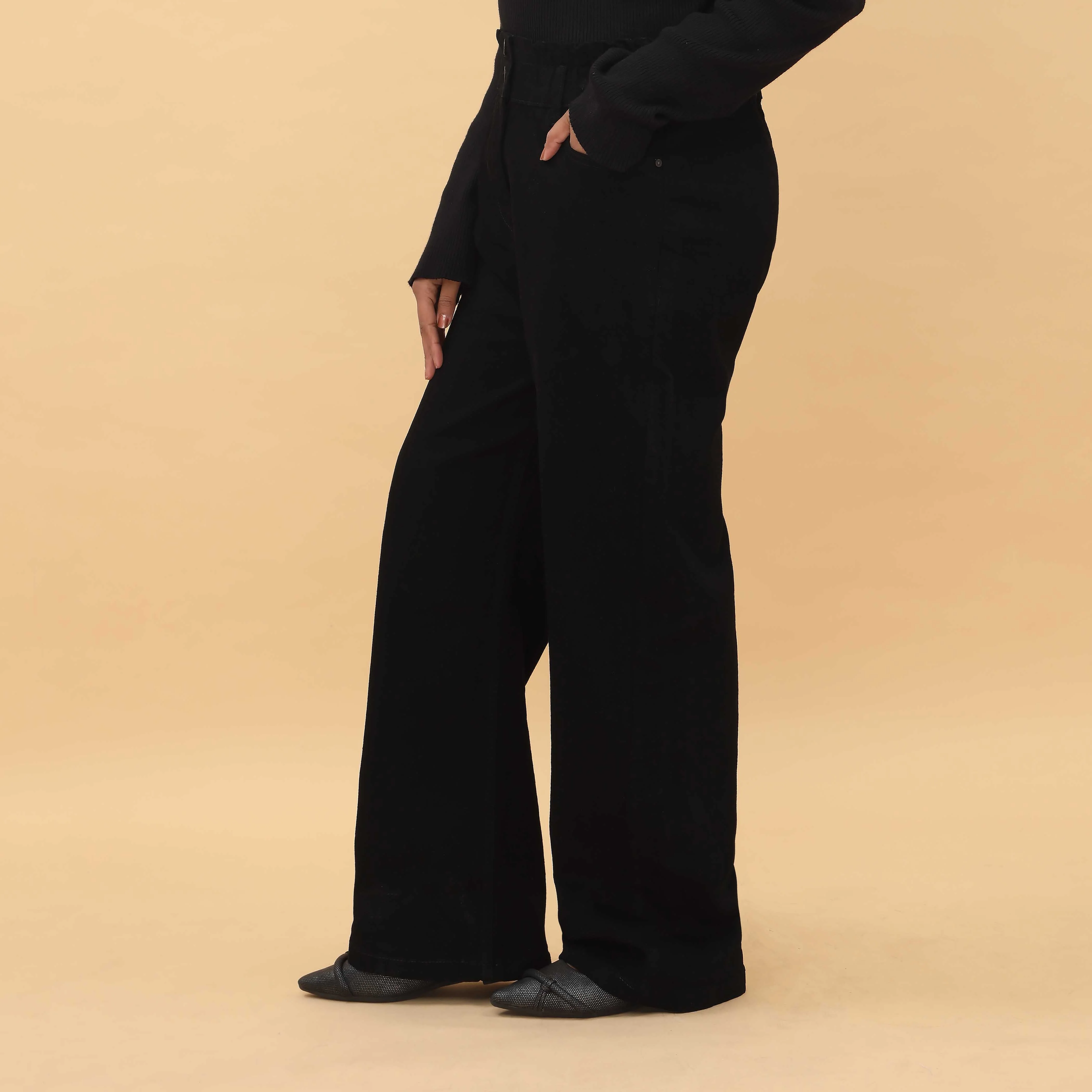 Black Denim Pant PP5007 - Image 2