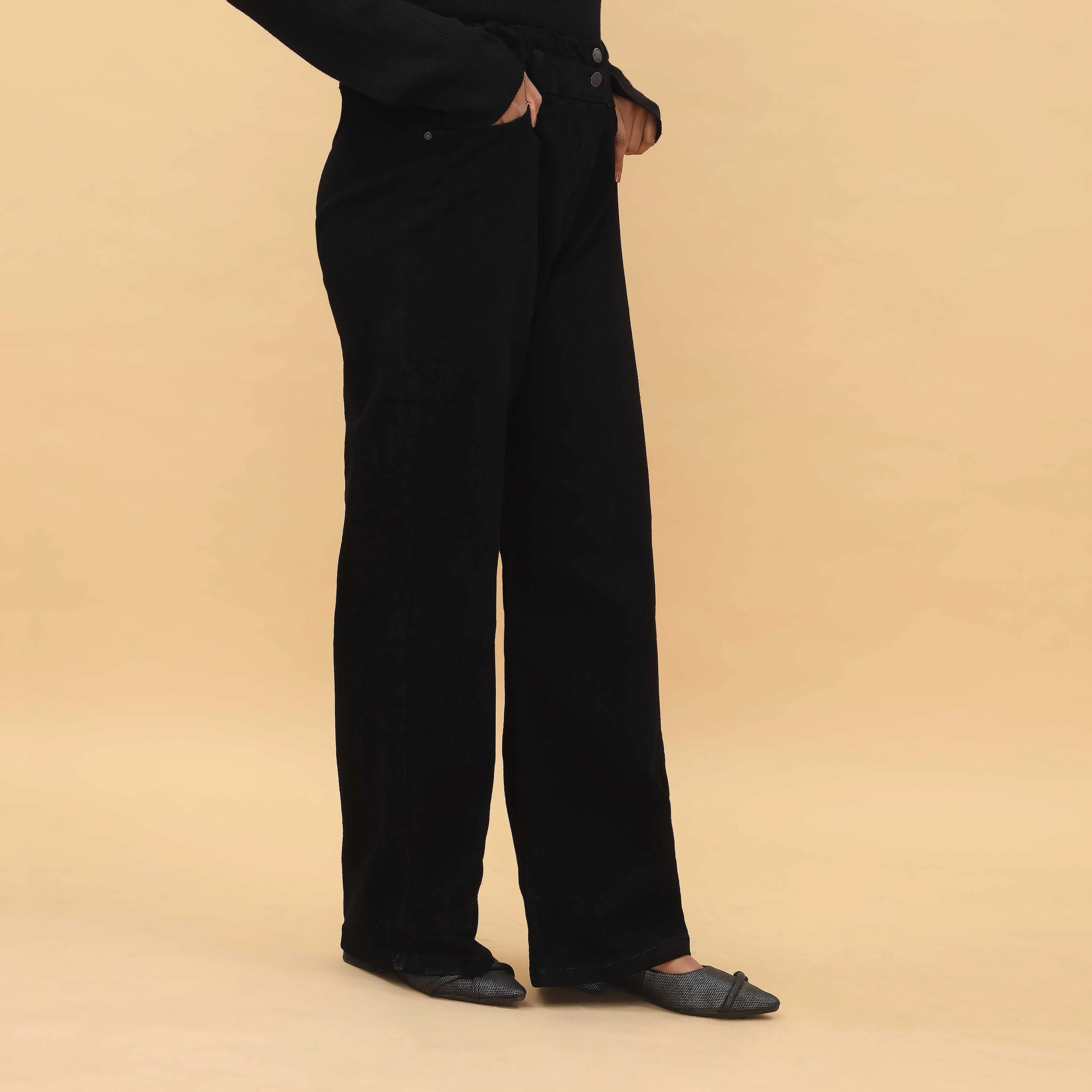 Black Denim Pant PP5007 - Image 3
