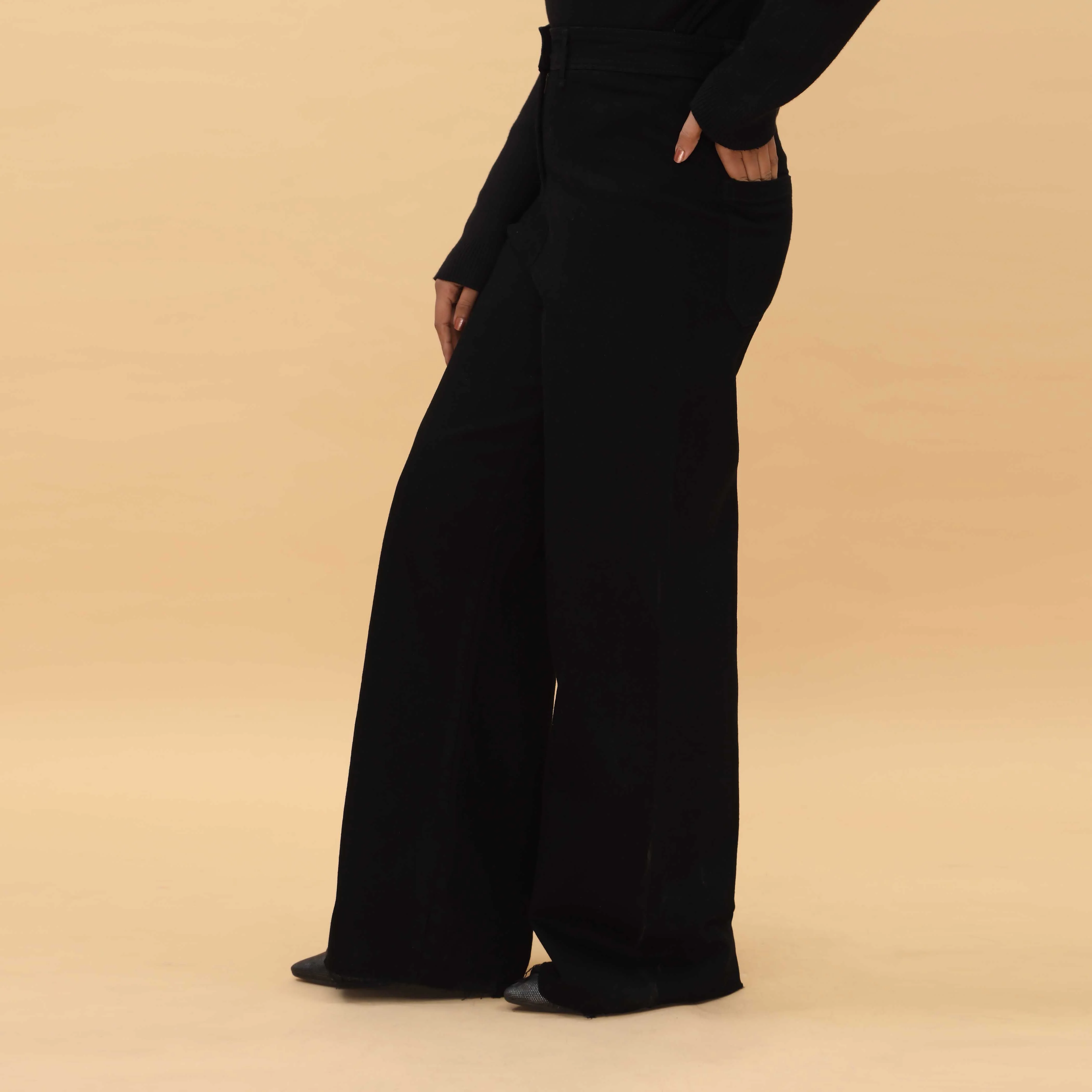 Black Denim Pant PP5011 - Image 2