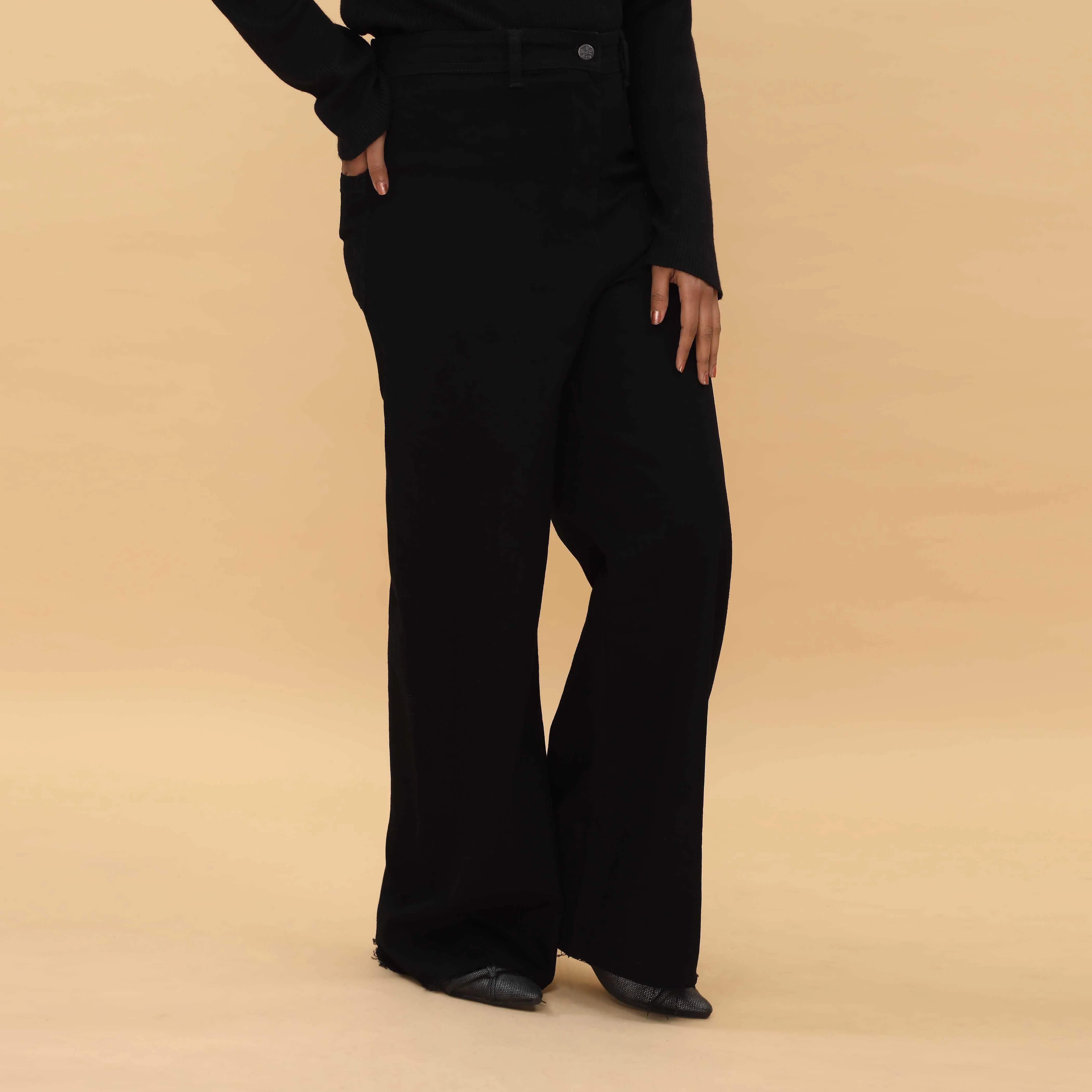 Black Denim Pant PP5011 - Image 3