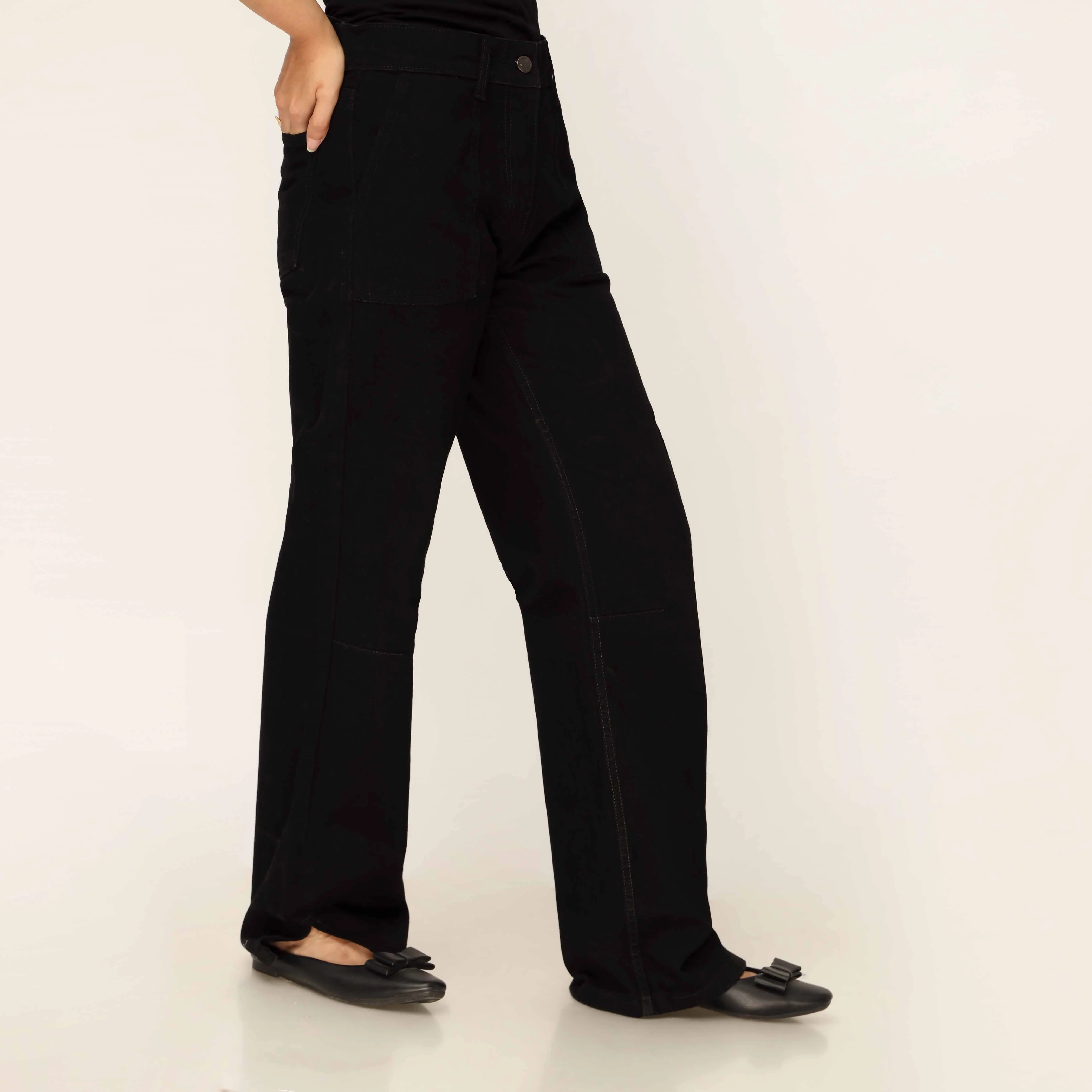 Black Denim Pant PP5031 - Image 3