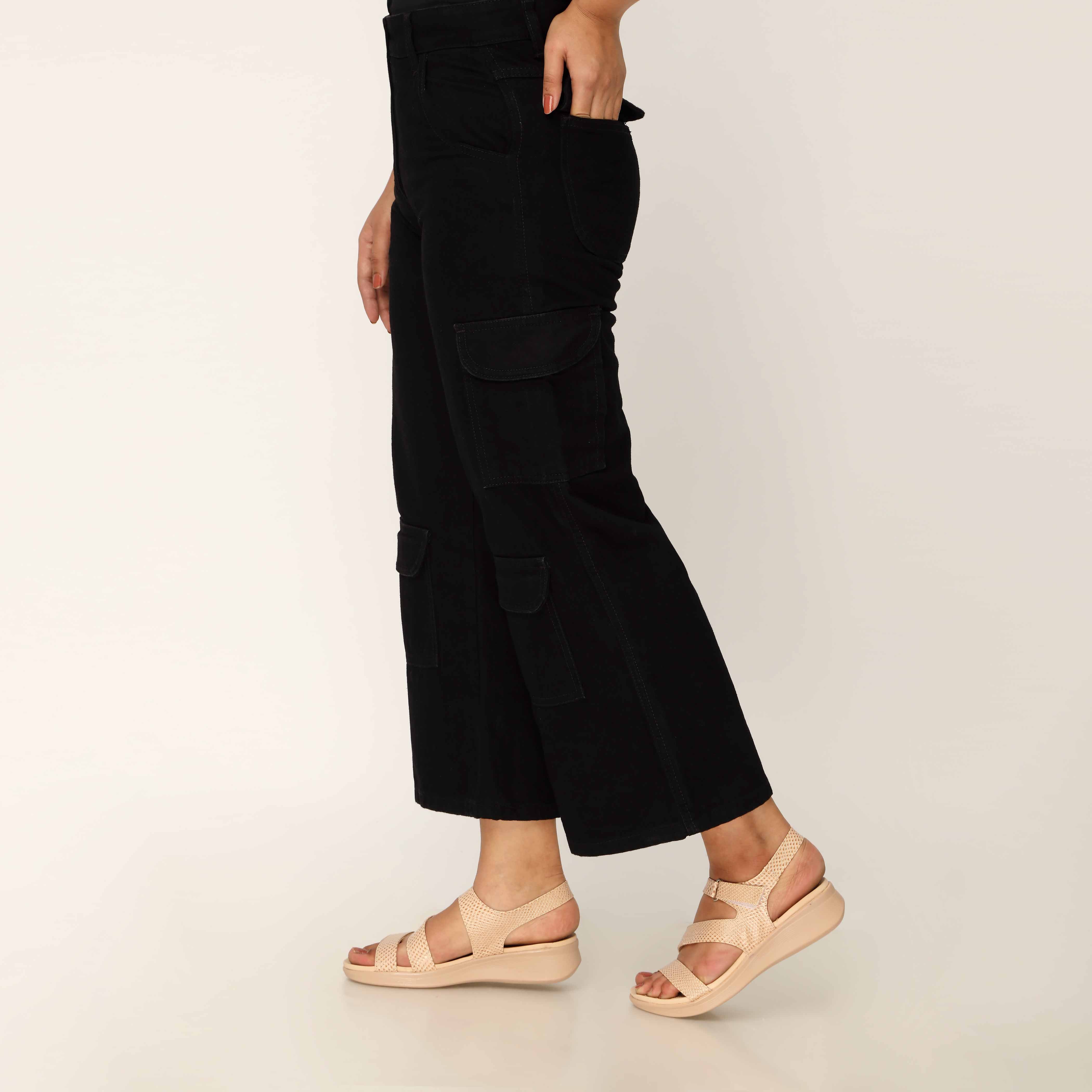 Black Denim Pant PP5035 - Image 2