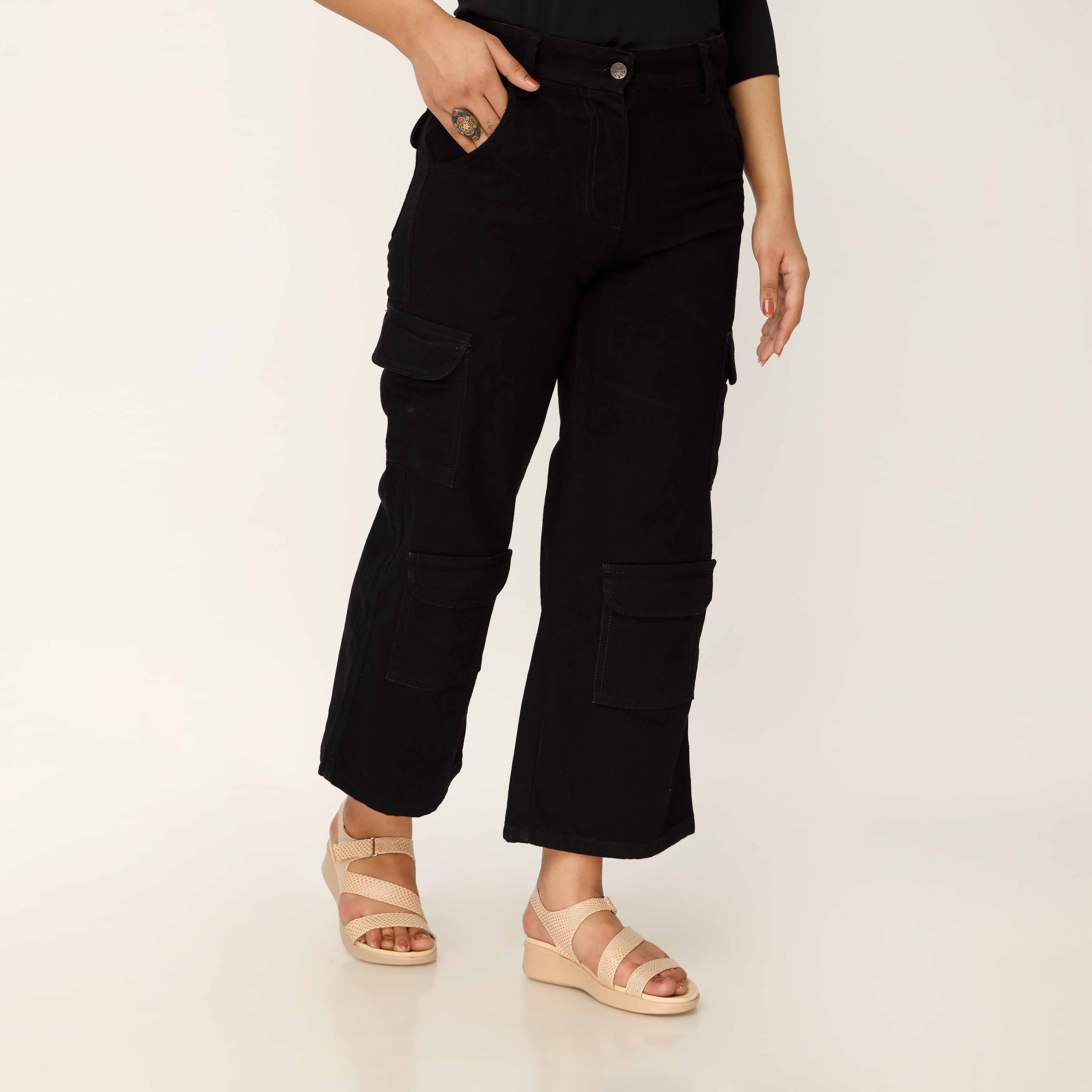 Black Denim Pant PP5035 - Image 3