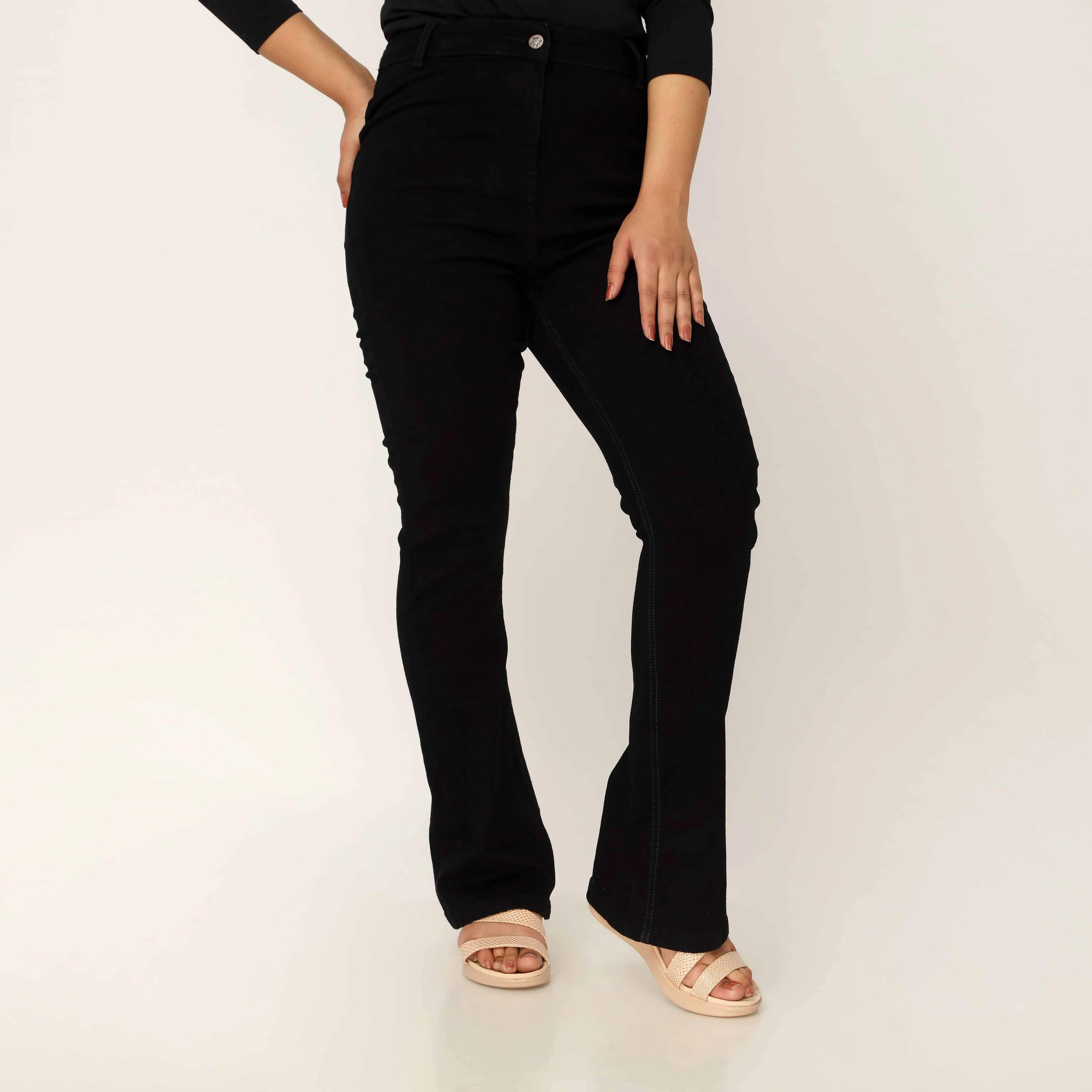 Black Denim Pant PP5039 - Image 3