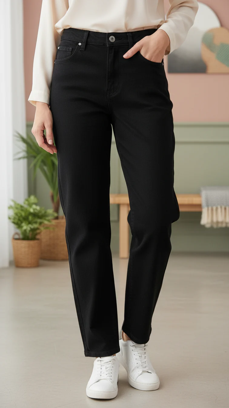 Black Denim Pant PP6005