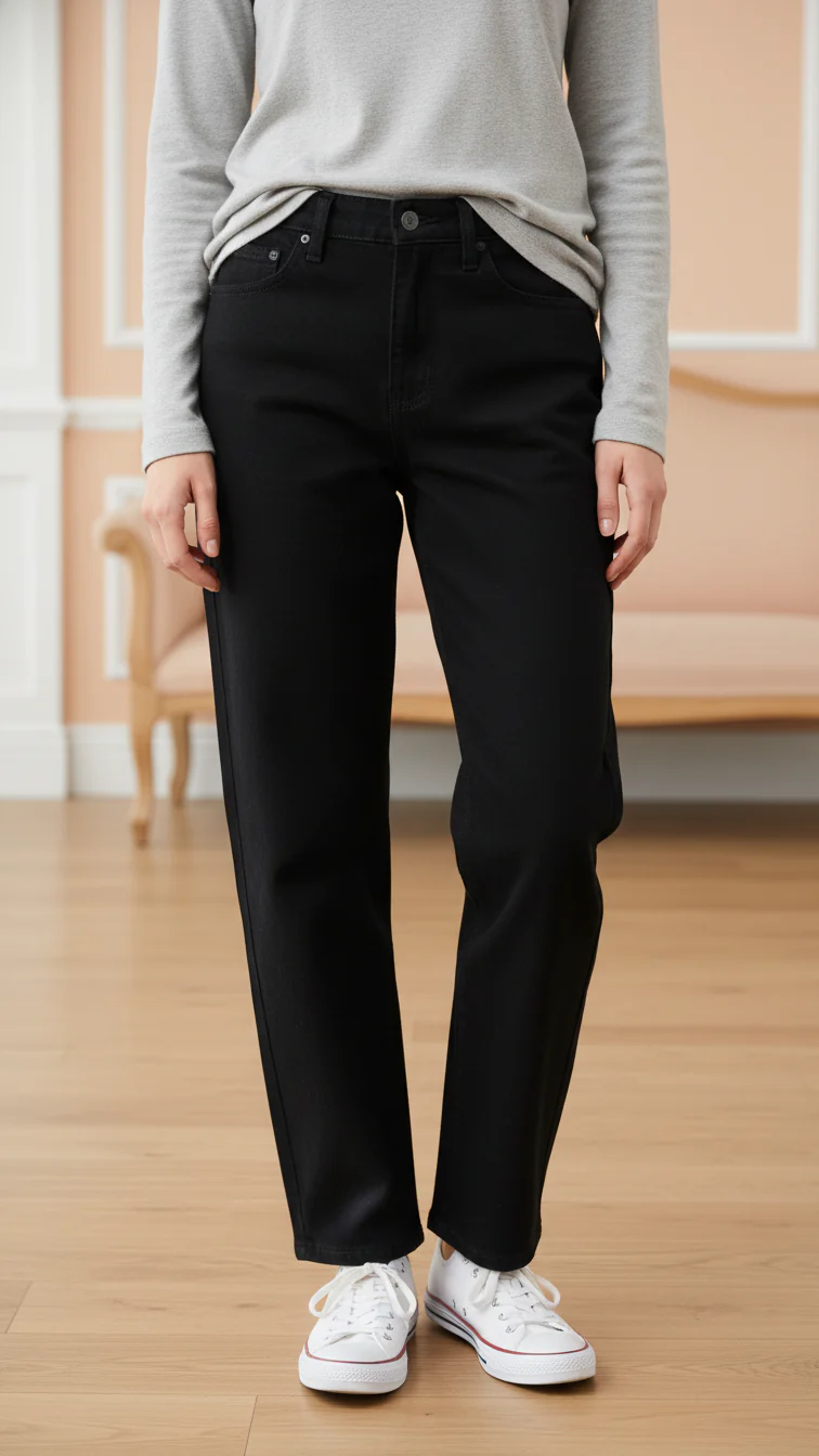 Black Denim Pant PP6009