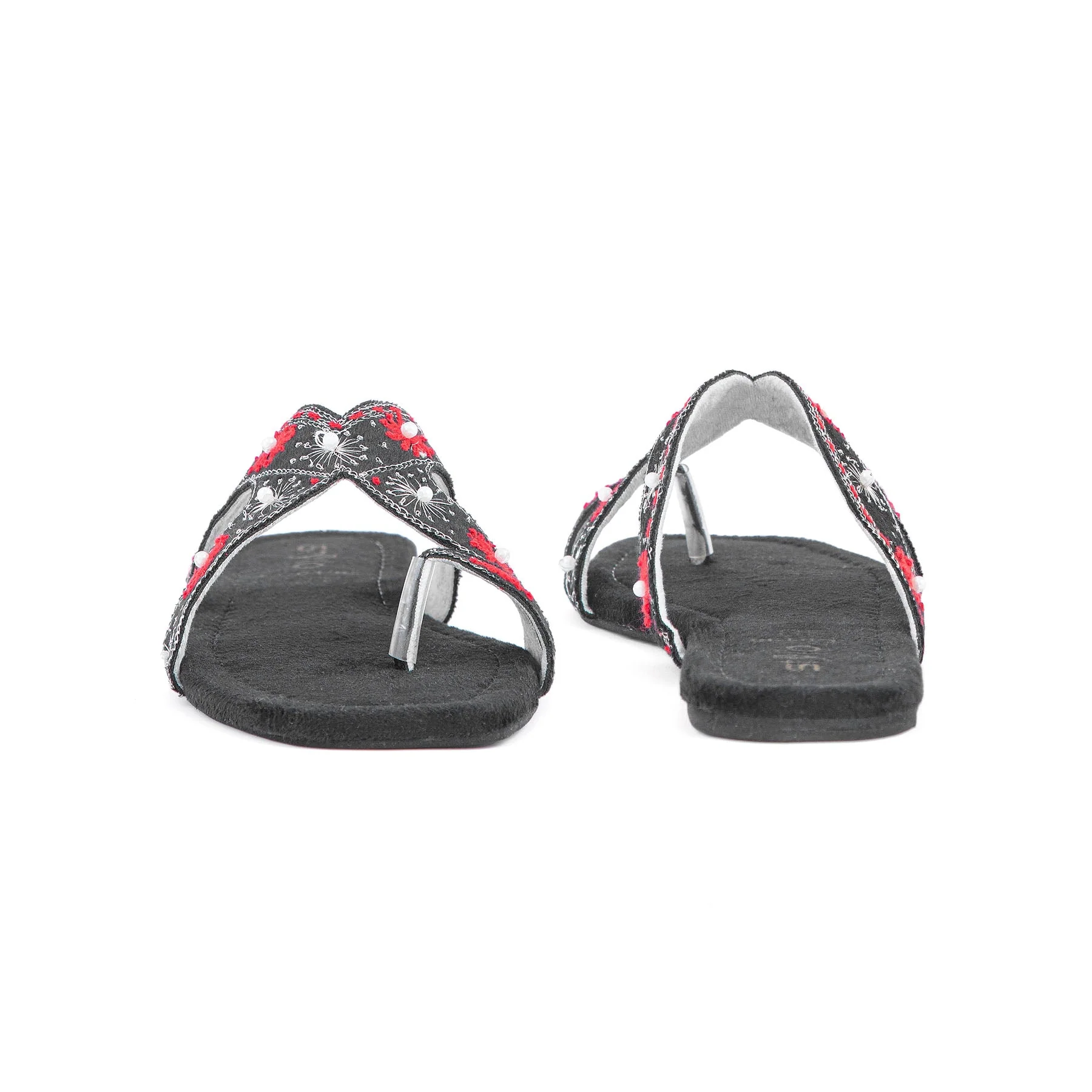 Black Ethnic Chappal EC0196 - Image 3