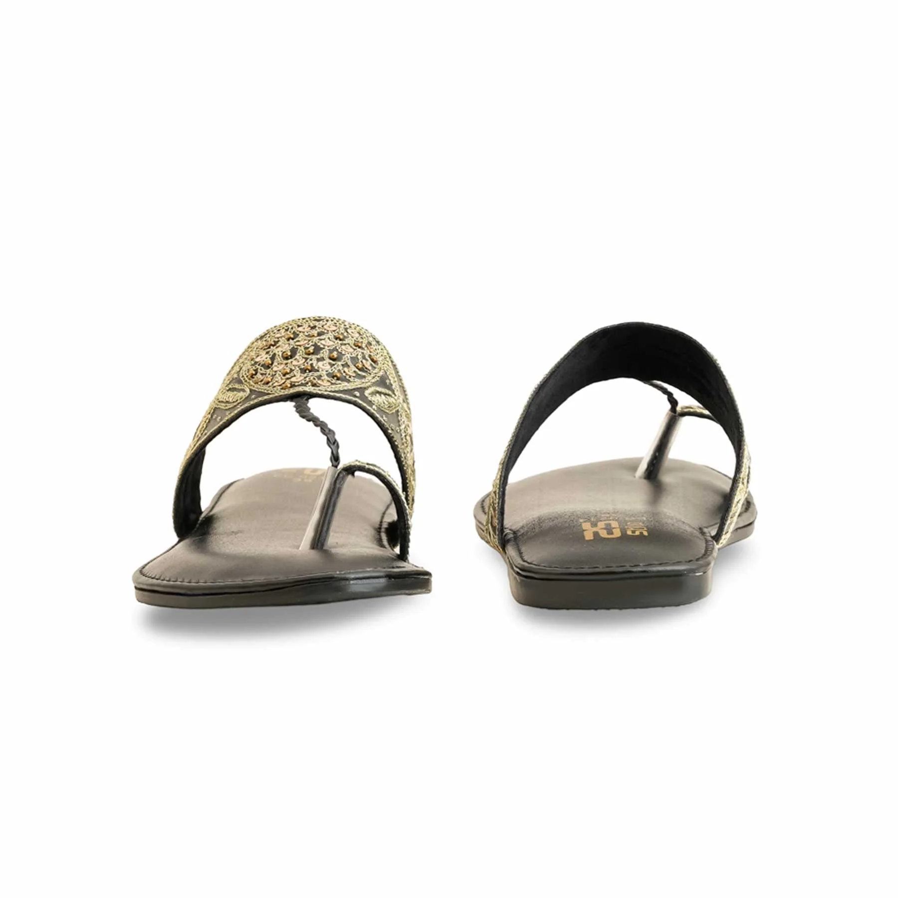 Black Ethnic Chappal EC0214 - Image 4