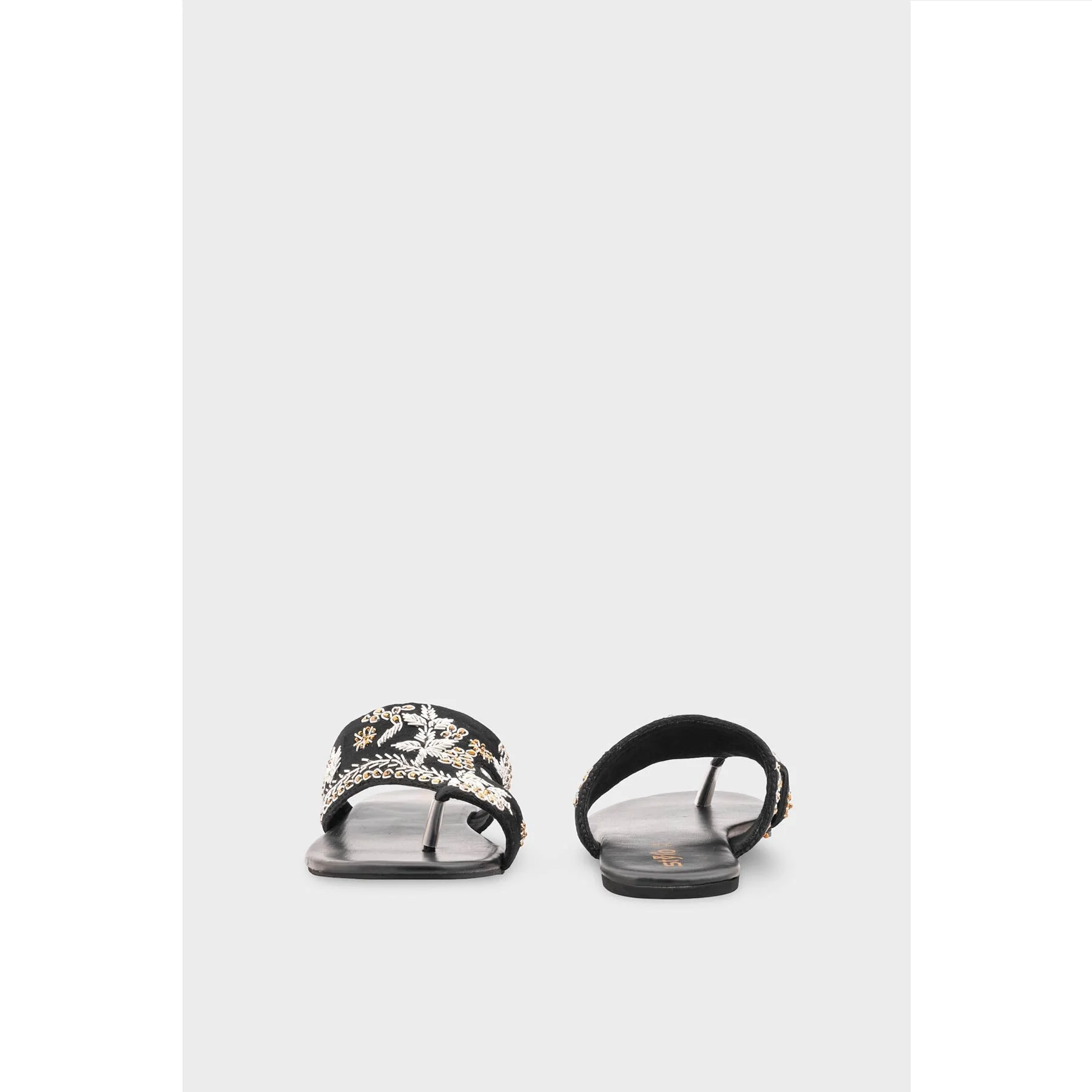 Black Ethnic Chappal EC0242 - Image 4
