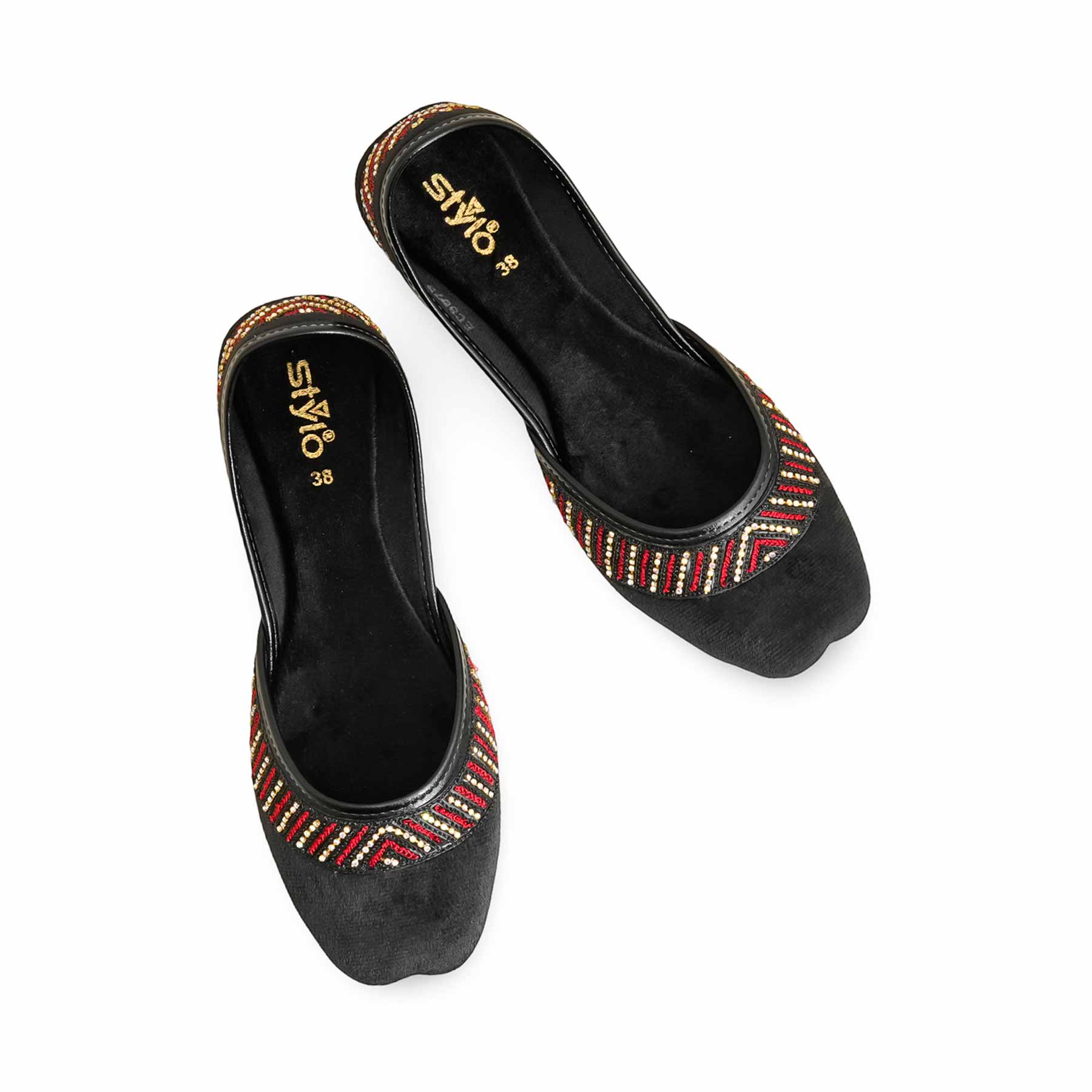 Black Ethnic Khussa EC8575 - Image 5