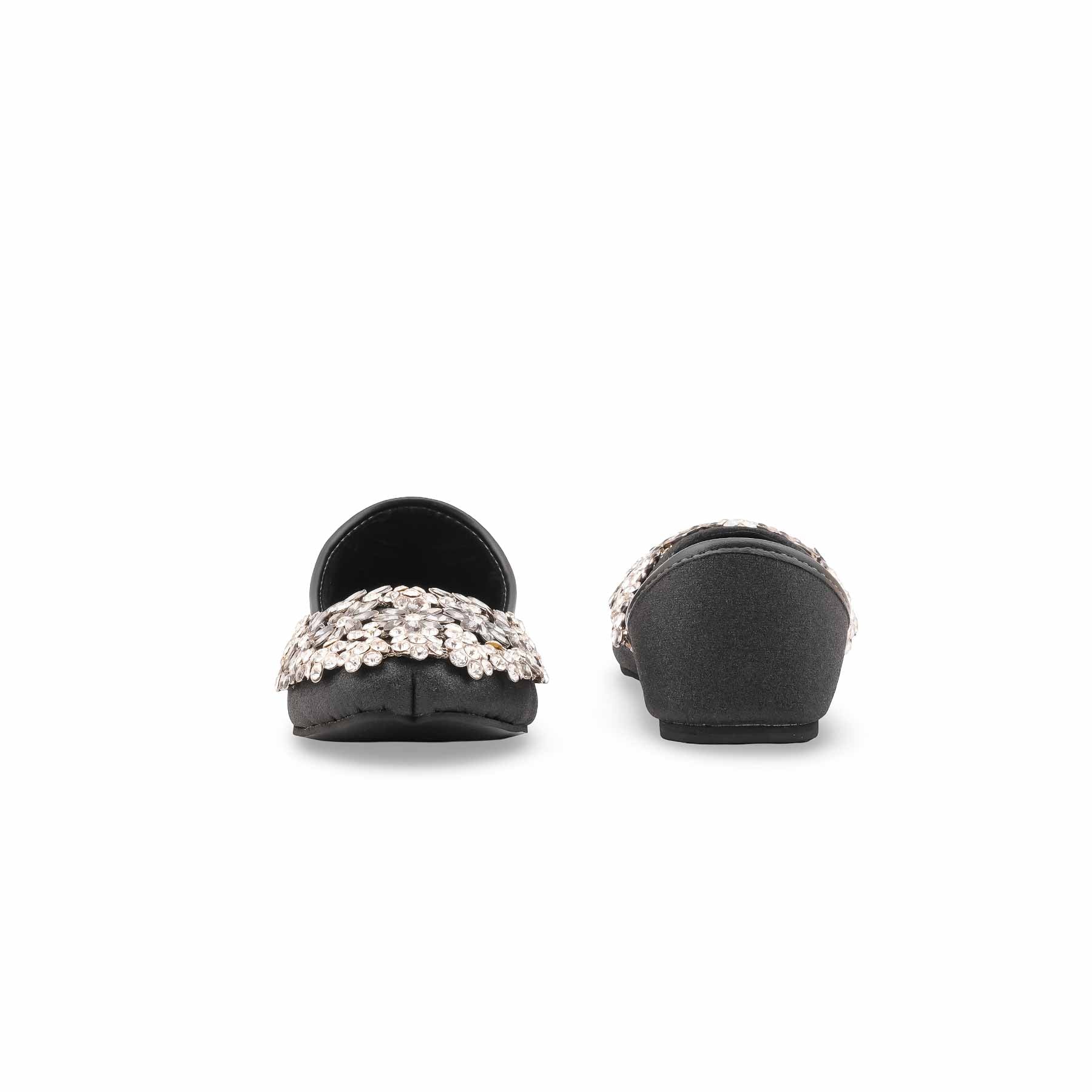 Black Ethnic Khussa For Ladies EC8600 - Image 4