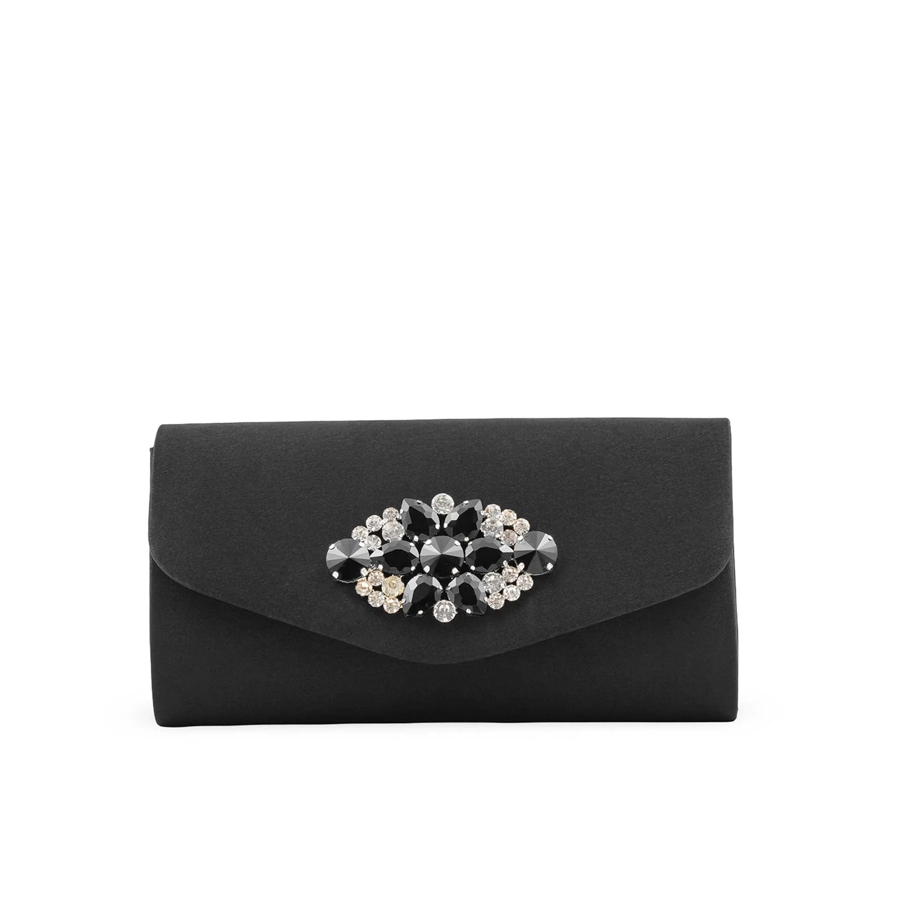 Black Fancy Clutch For Ladies P24413 - Image 2