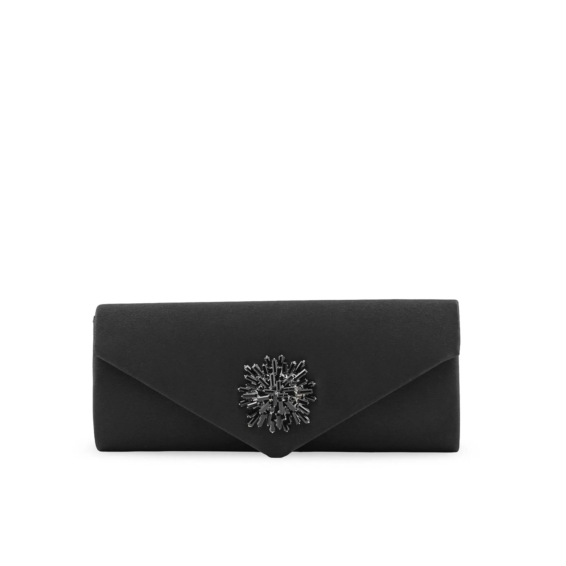 Black Fancy Clutch For Ladies P24414 - Image 2