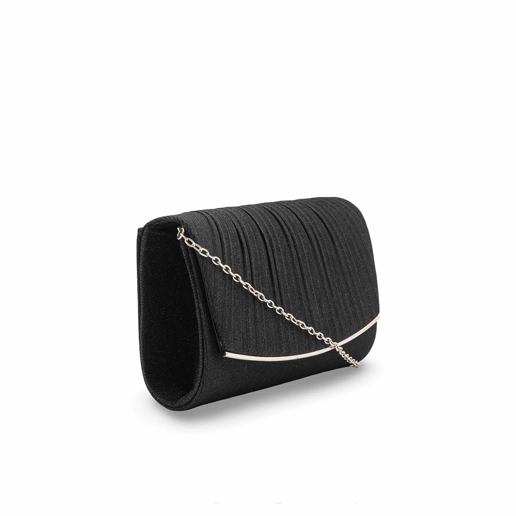 Black Fancy Clutch For Ladies P24429 - Image 3