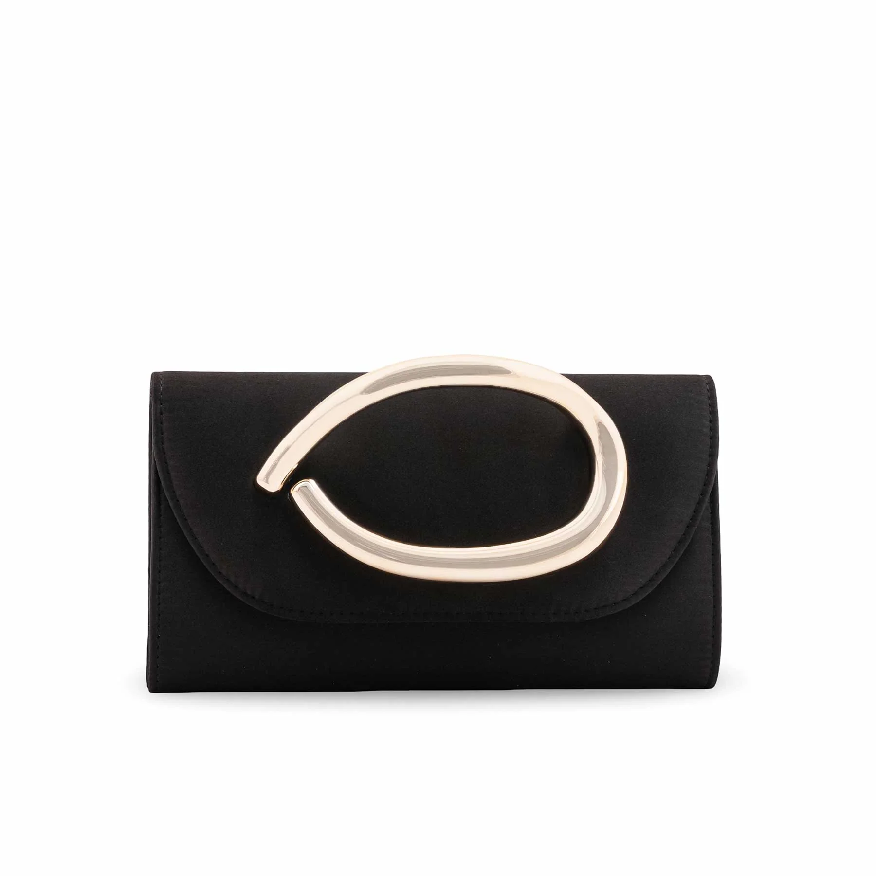 Black Fancy Clutch For Women P24426 - Image 2