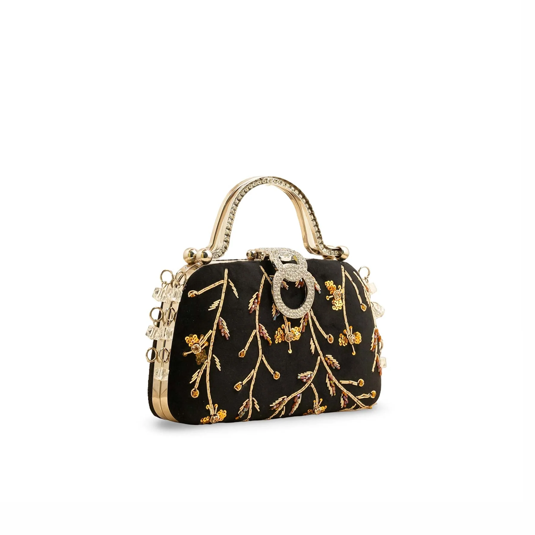 Black Fancy Clutch P15400 - Image 3