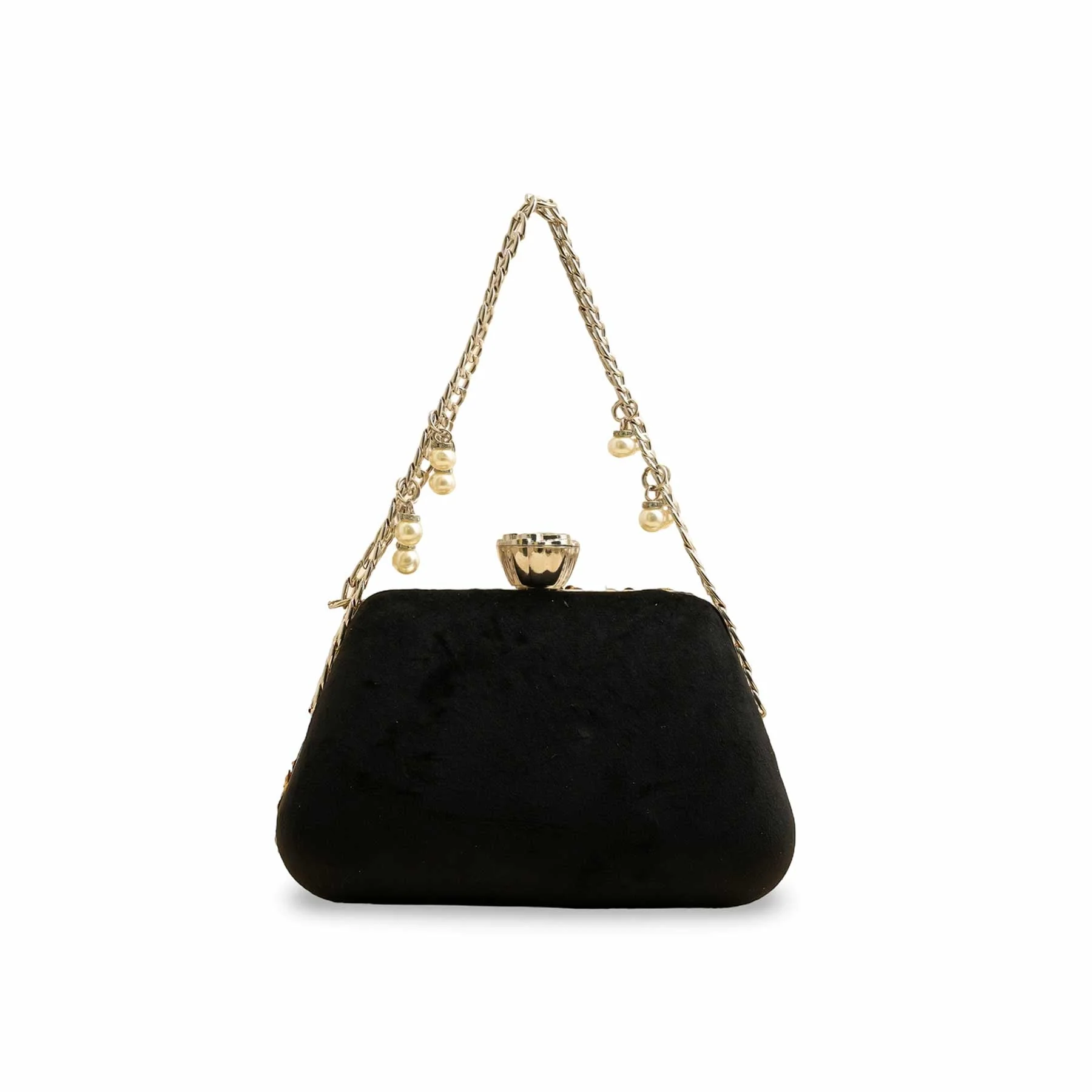 Black Fancy Clutch P15406 - Image 4