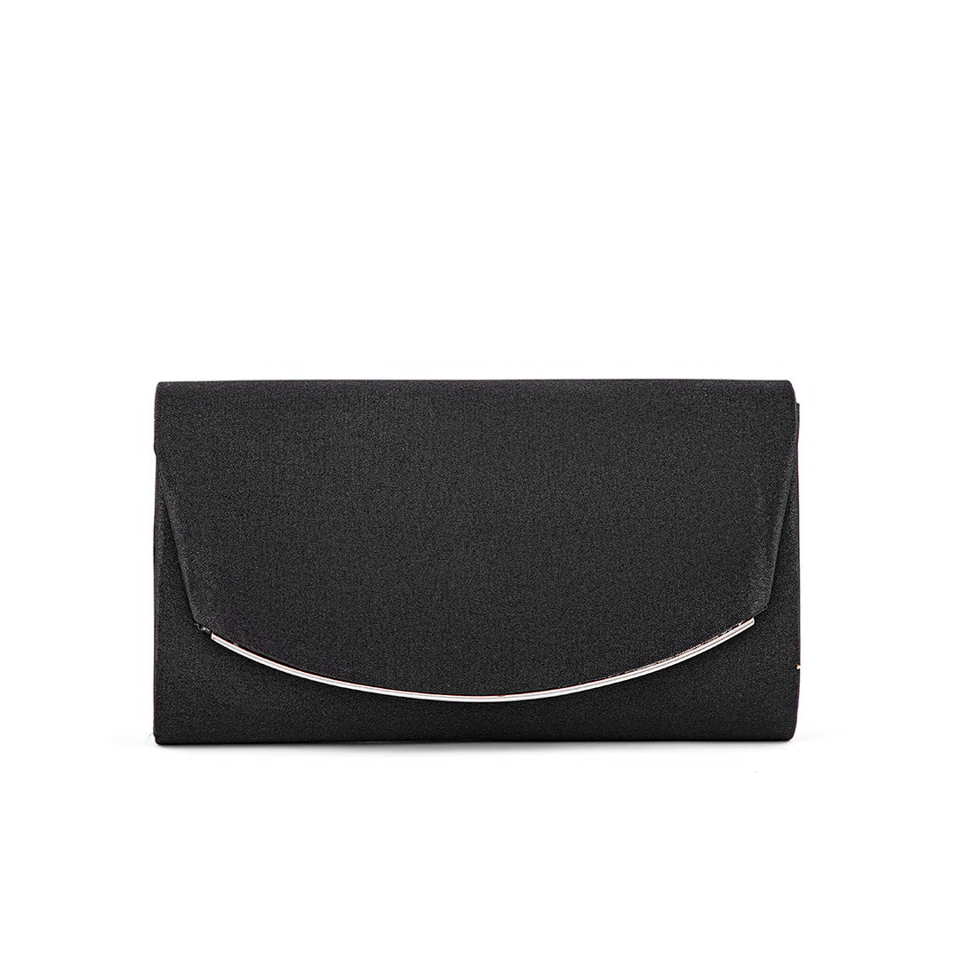 Black Fancy Clutch P24148 - Image 2