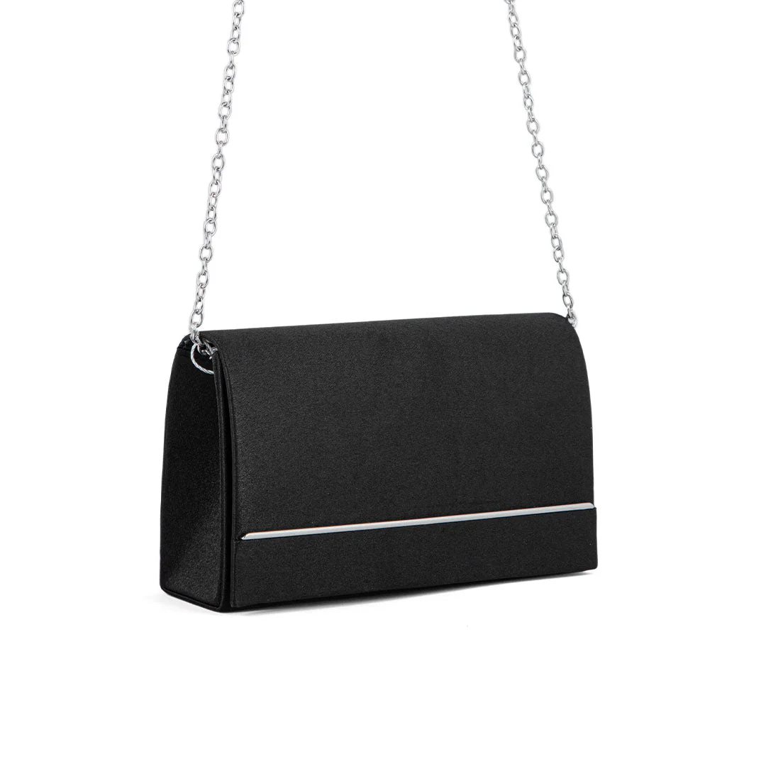 Black Fancy Clutch P24153 - Image 2