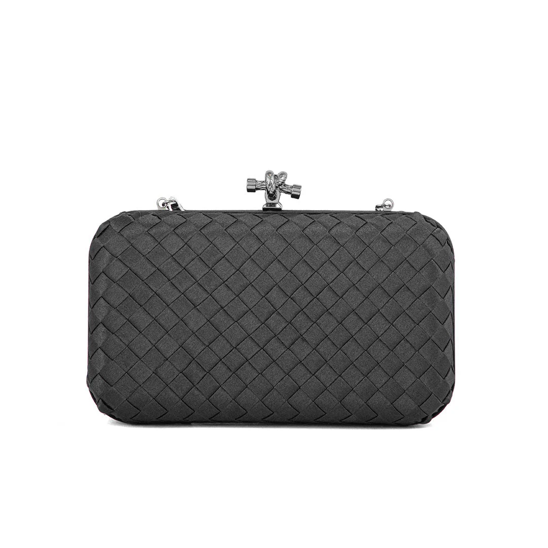 Black Fancy Clutch P24206 - Image 3