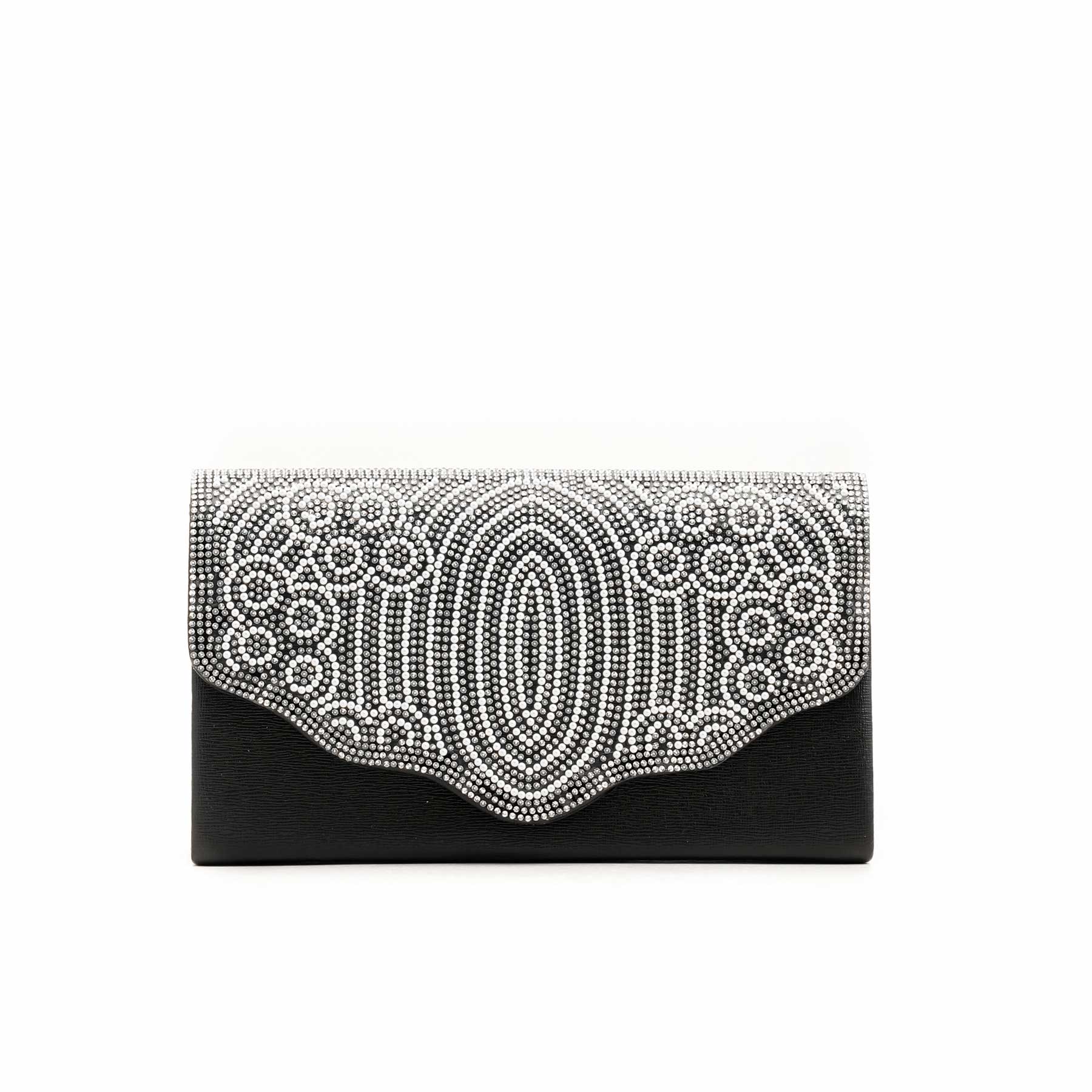Black Fancy Clutch P24246 - Image 2