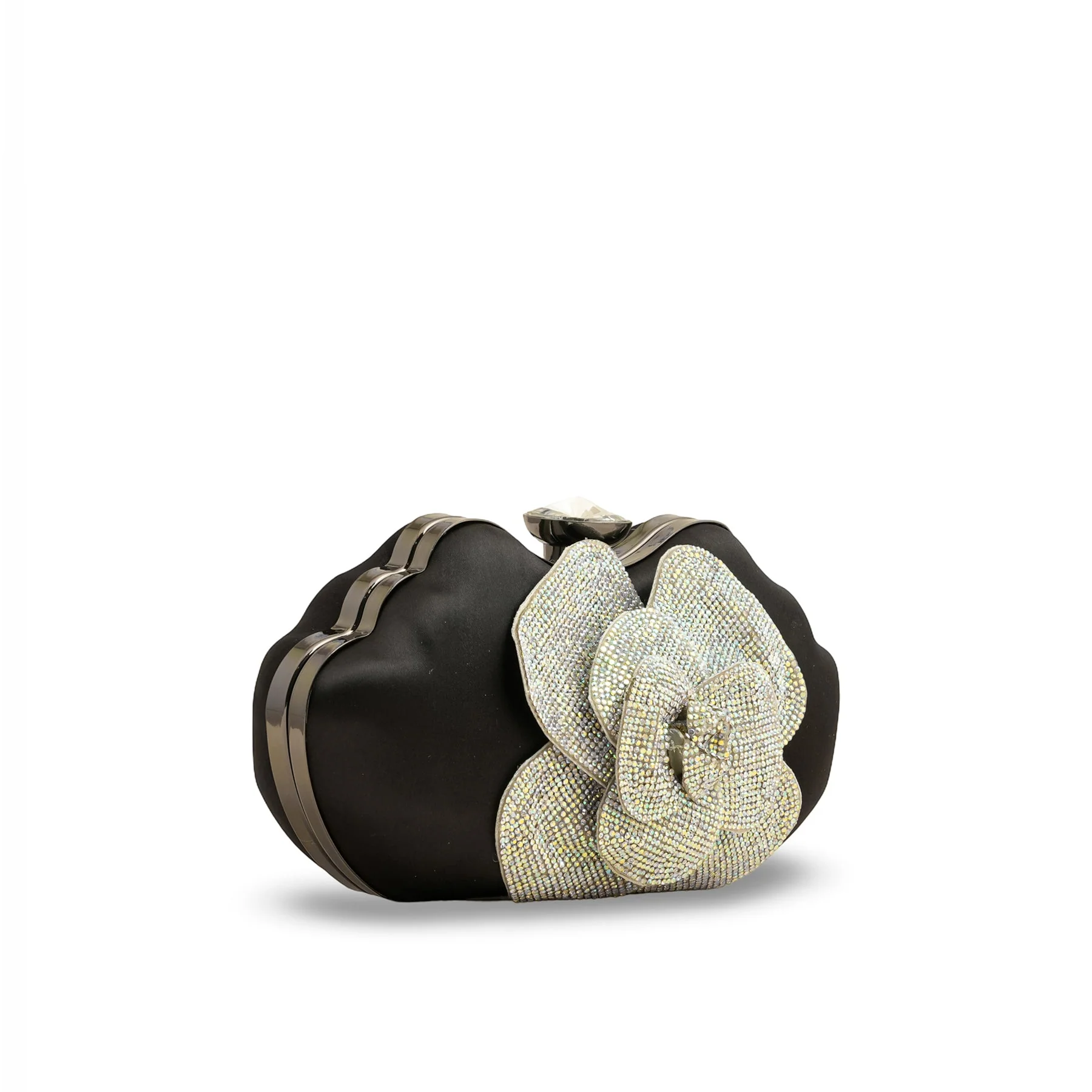 Black Fancy Clutch P24248 - Image 3