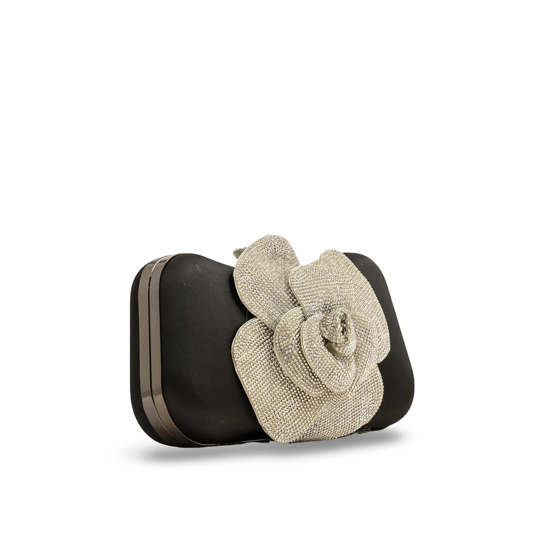 Black Fancy Clutch P24275 - Image 2