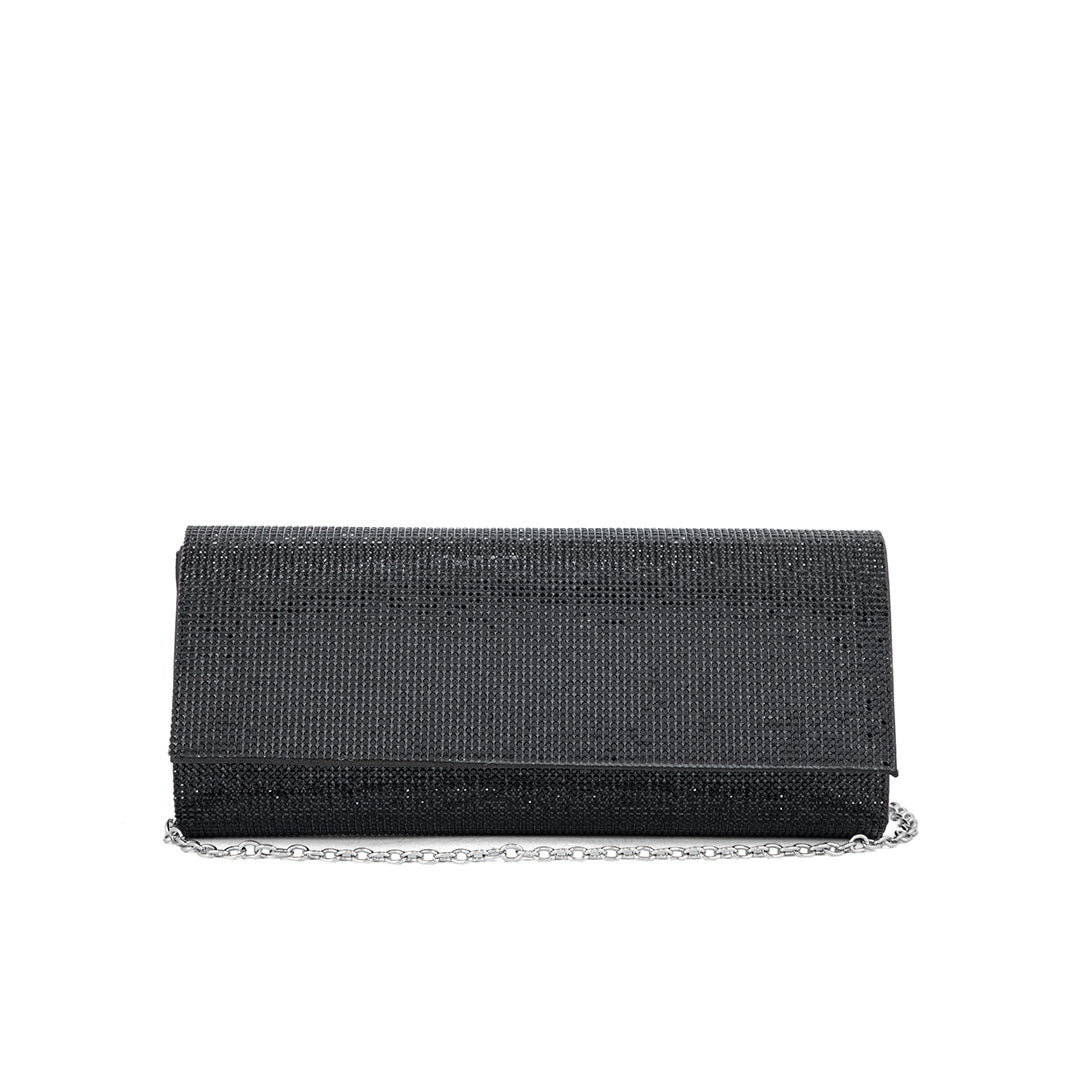 Black Fancy Clutch P24328 - Image 2
