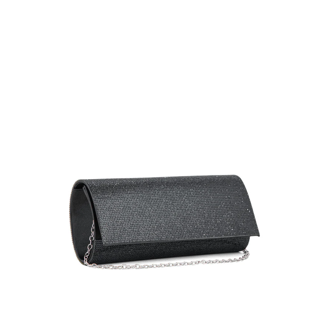 Black Fancy Clutch P24328 - Image 3